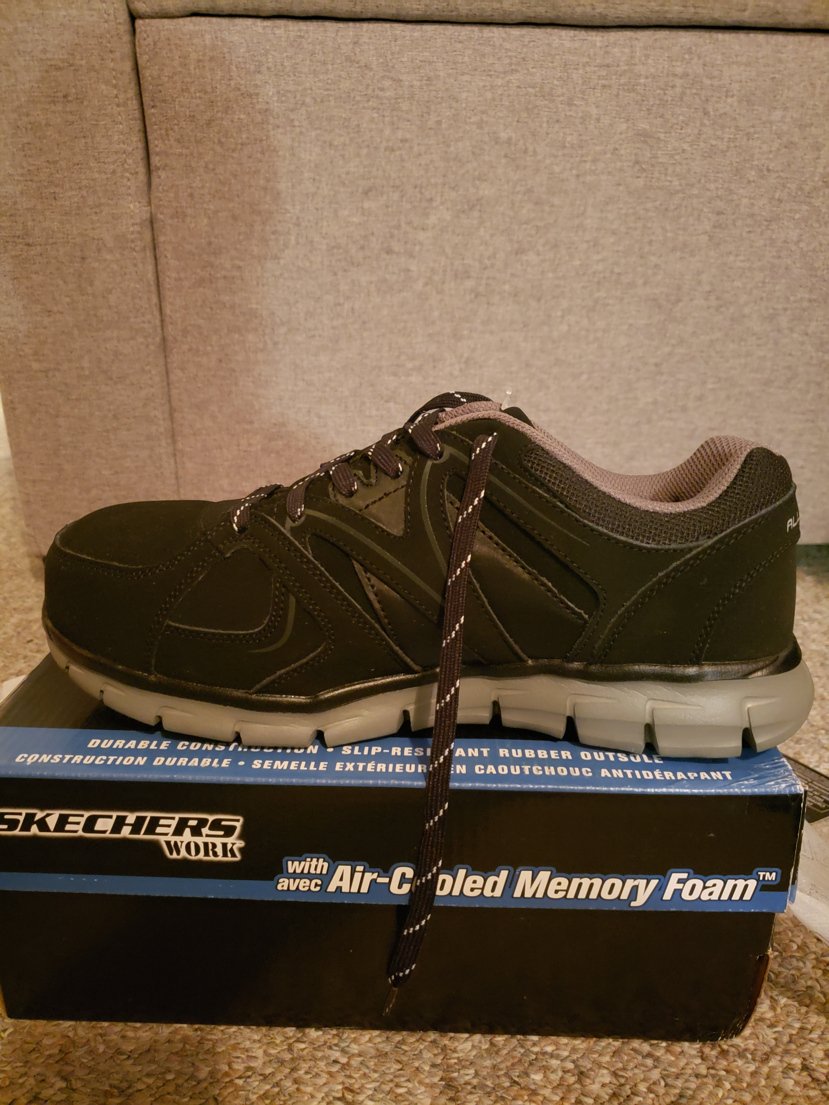 Skechers Men's Alloy Lightweight (steel toe) Shoes Size 9. New. - photo 4