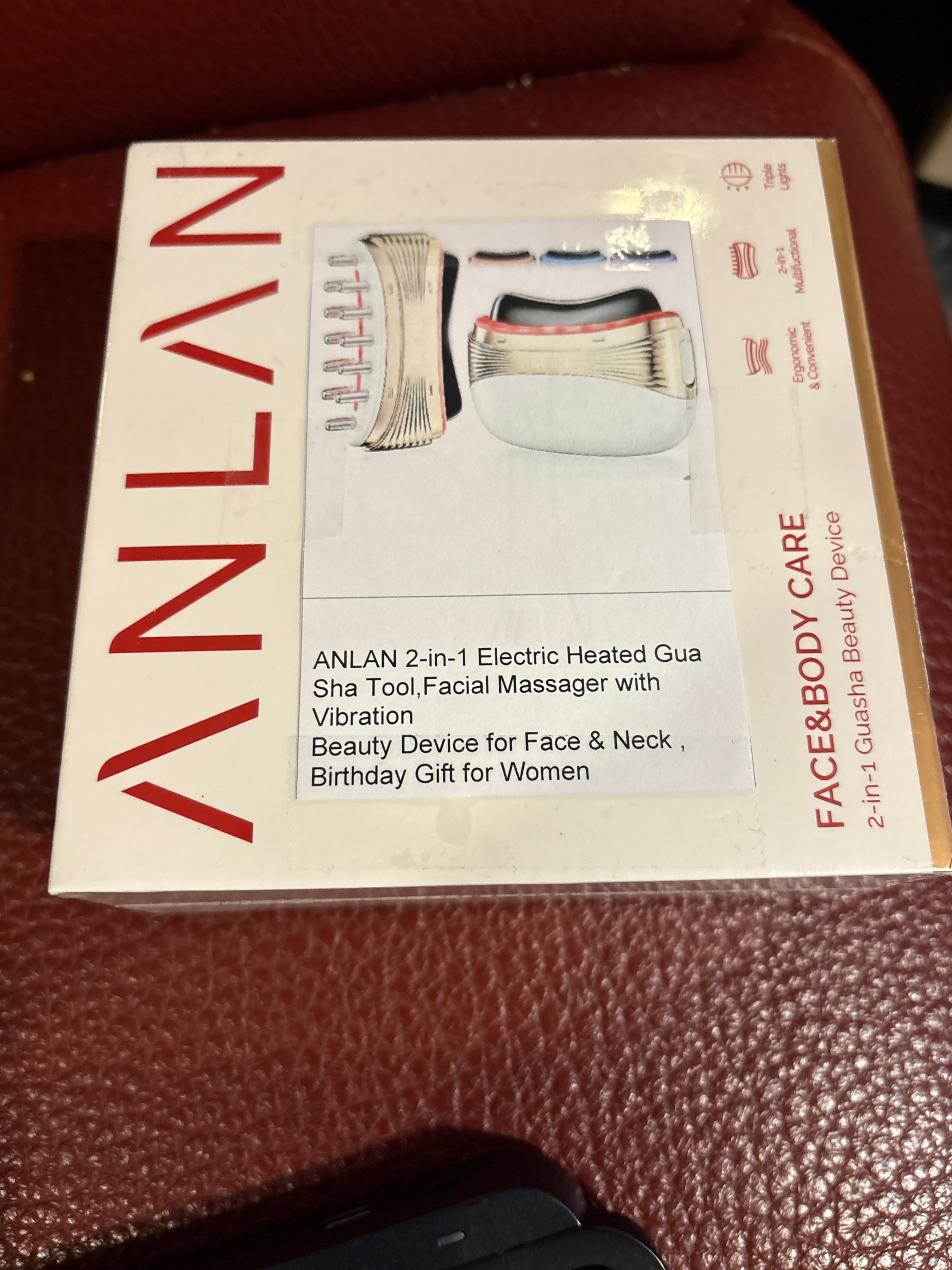 ANLAN Heated Jade Gua Sha Facial Massager with Vibration - photo 2