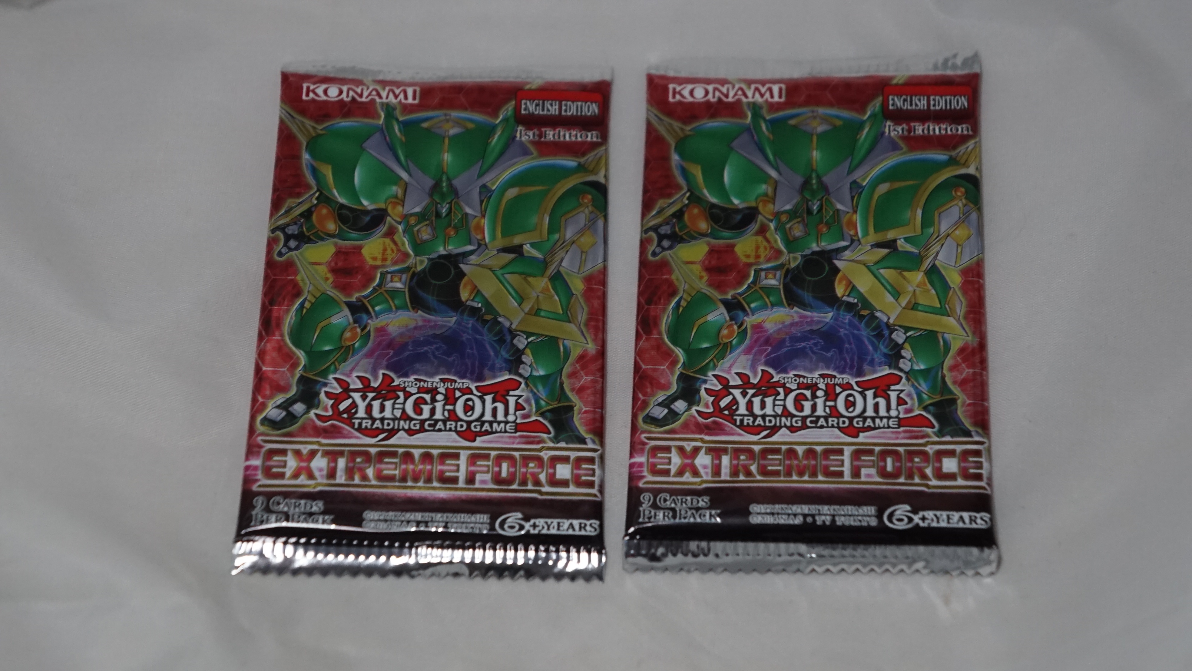 Yu-Gi-Oh Extreme Force 1st Edition 2 Booster Pack Lot English