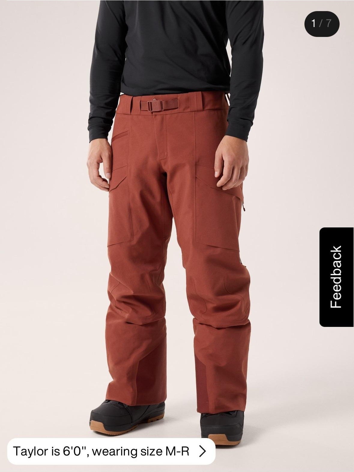 Arc'teryx Sabre Relaxed Ski Snowboard Goretex Pants Mens Med New