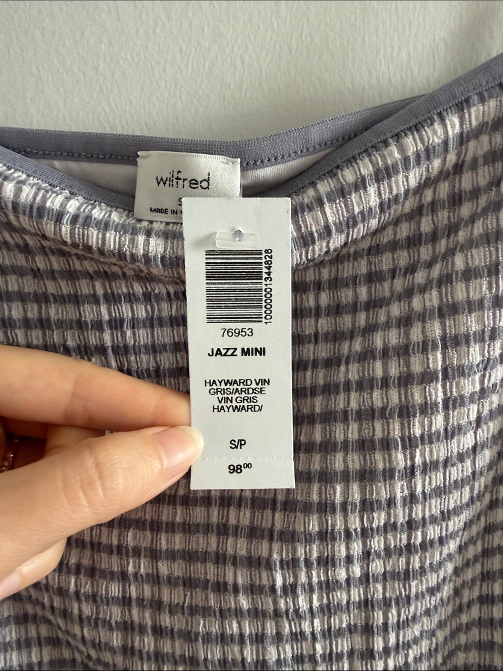 Aritzia Light lavendar Mini Slip Dress with Spaghetti Straps - photo 4