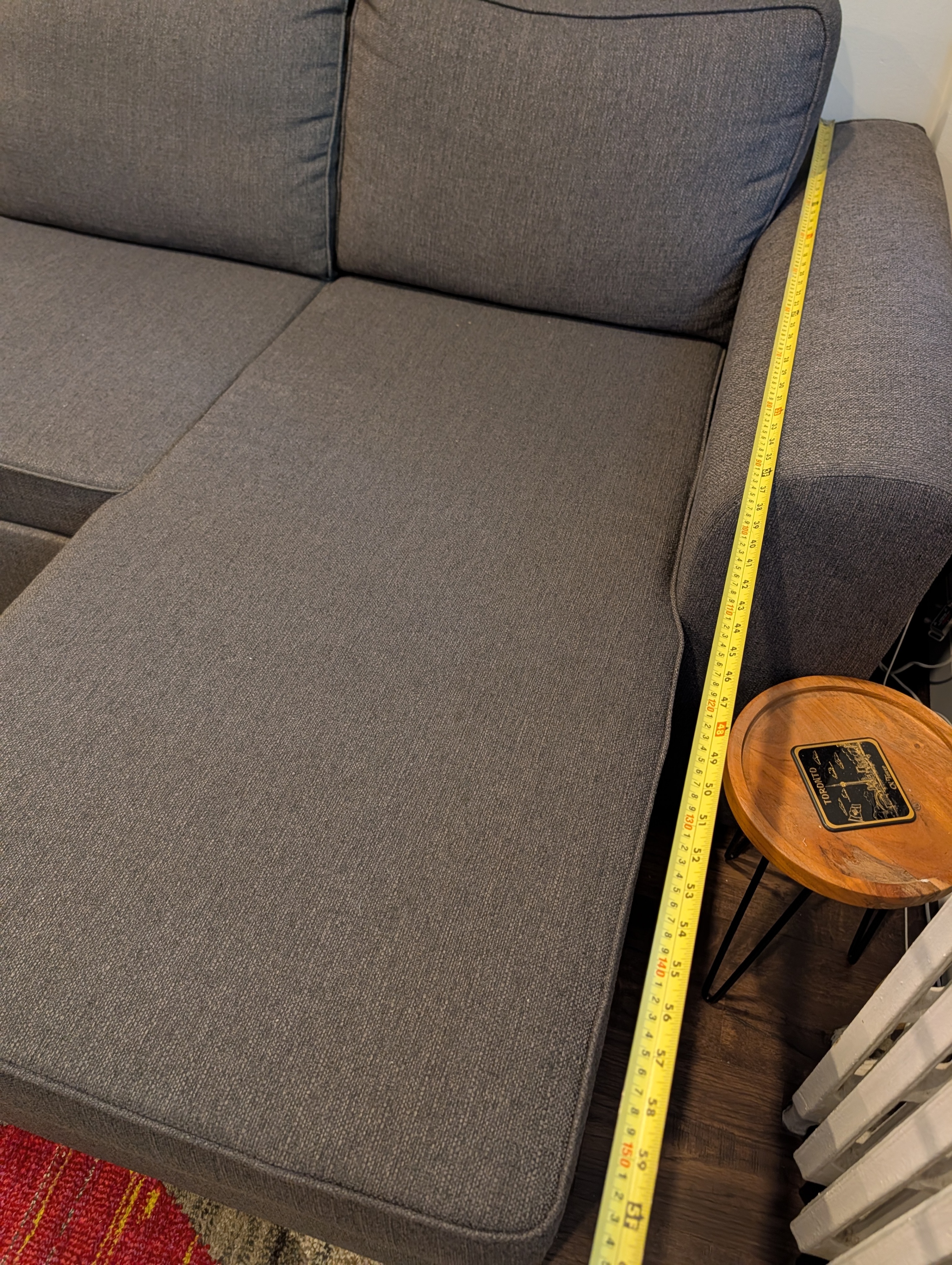 Dark Grey Sectional Sofa - photo 4