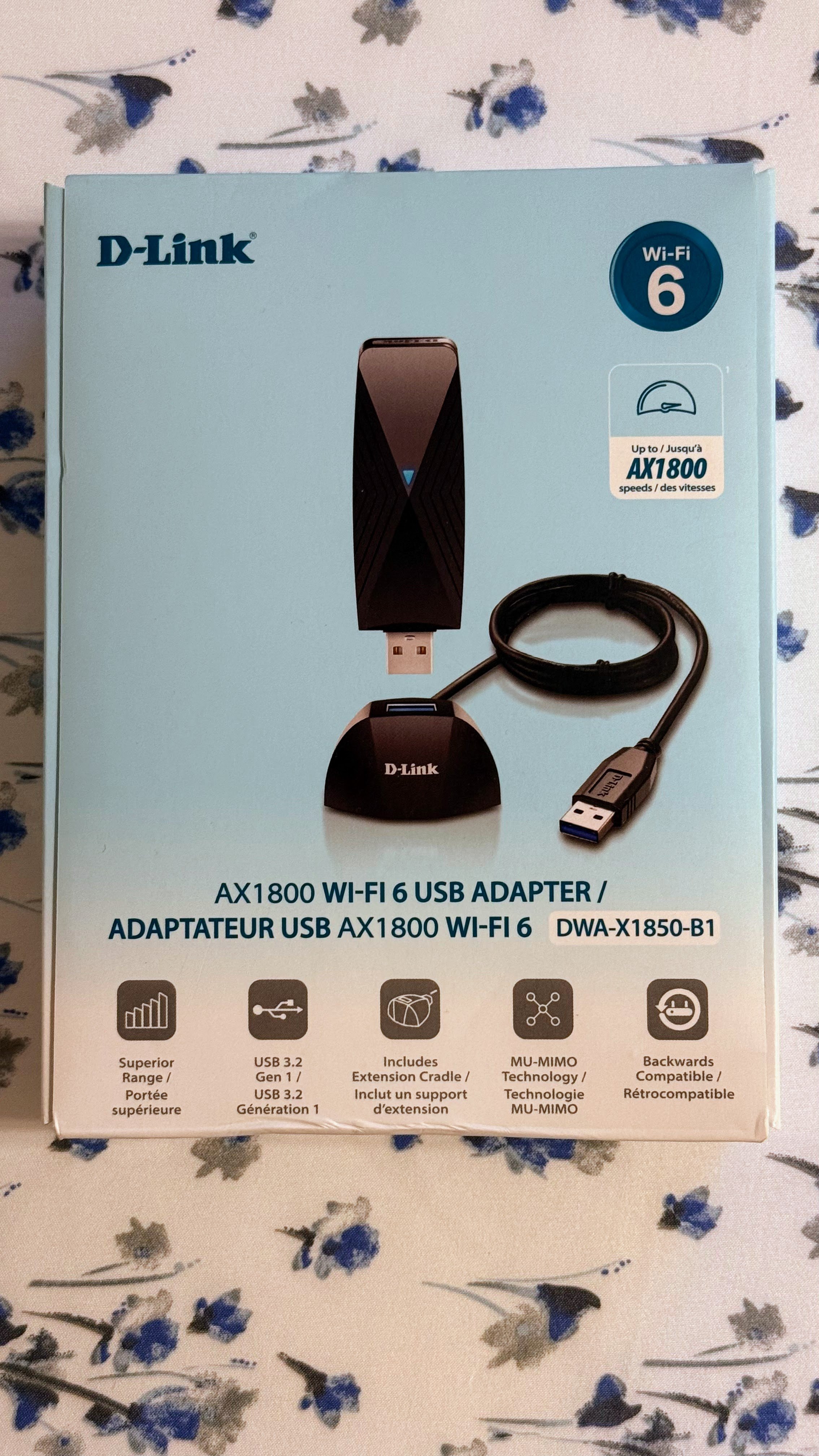 D-Link AX1800 WI-FI 6 USB Adapter