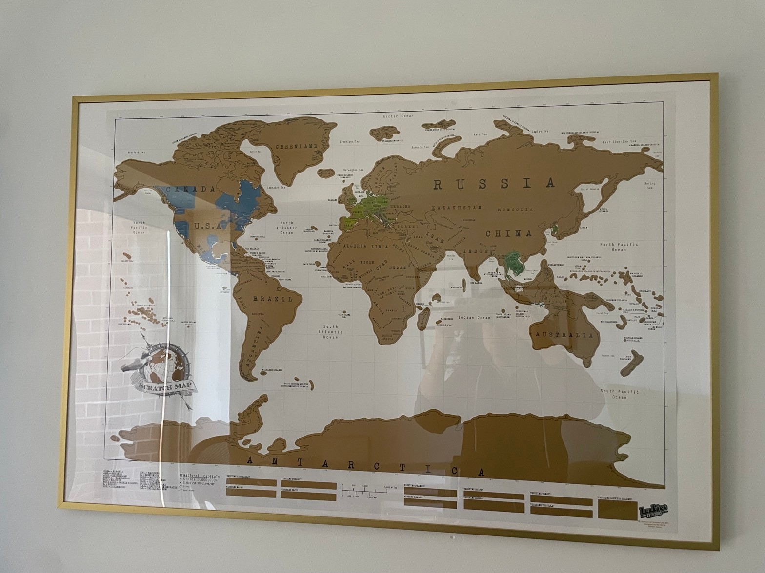 Large gold IKEA frame, 36.5 x 24.5 - photo 2