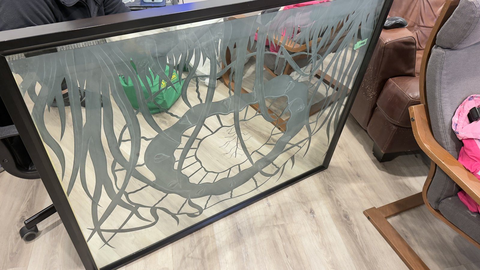 Vintage Lighted Etched Mirror – Brite-Write, Toronto 1986 - photo 4