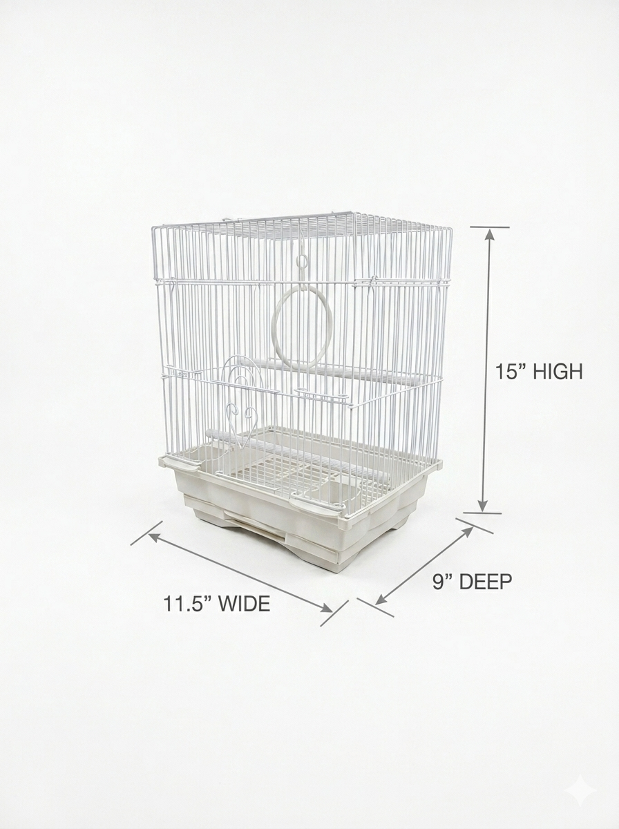 12x9" Square Top Bird Cage - photo 2