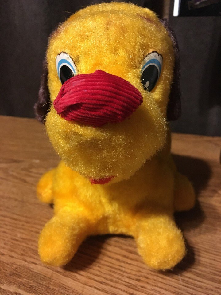 1960S VINTAGE IWAYA RVT BARKING WALKING YELLOW PUPPY DOG JAPAN - photo 4