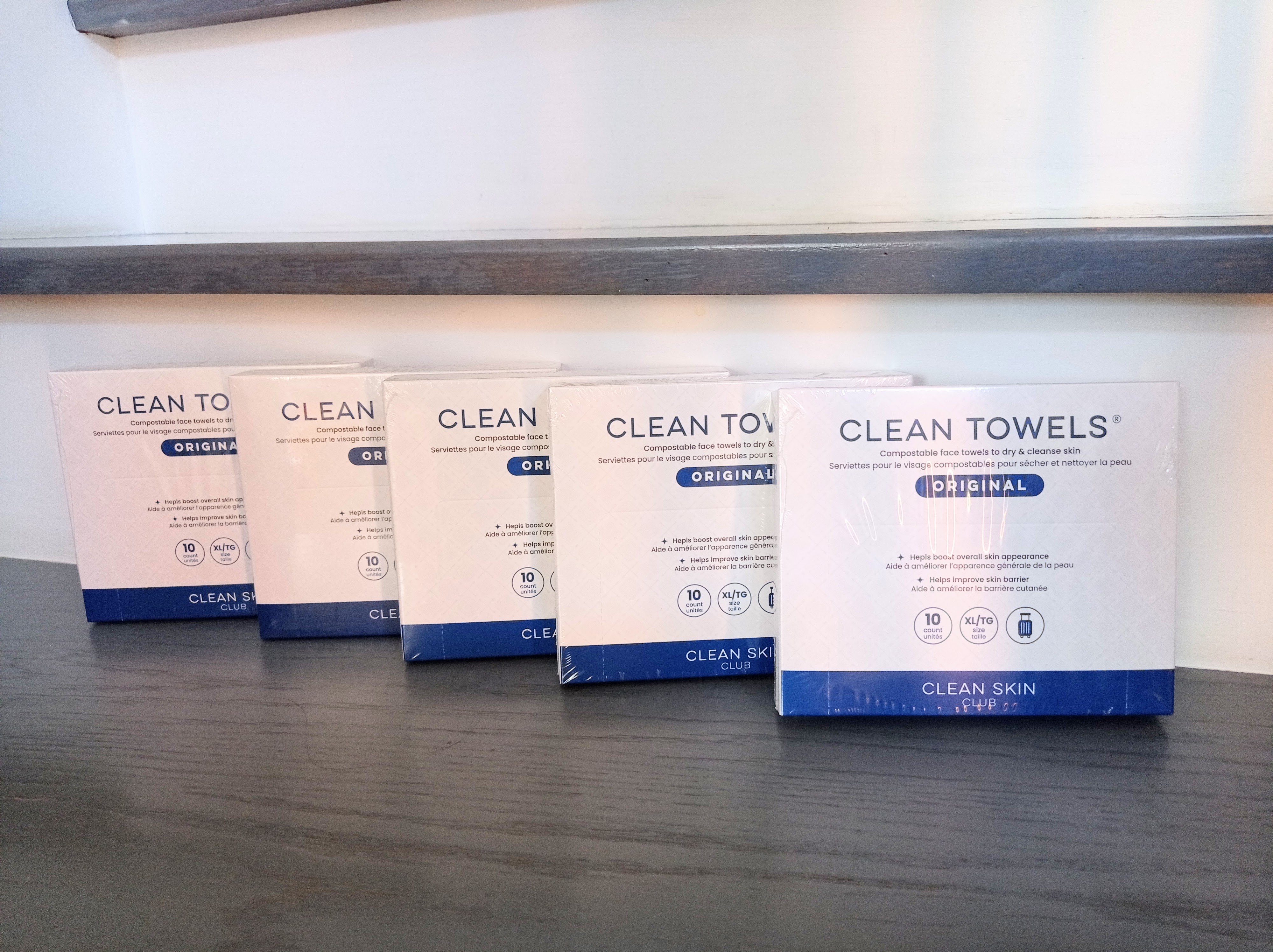 Brand New Clean Towels XL Original Compostable Face Towels