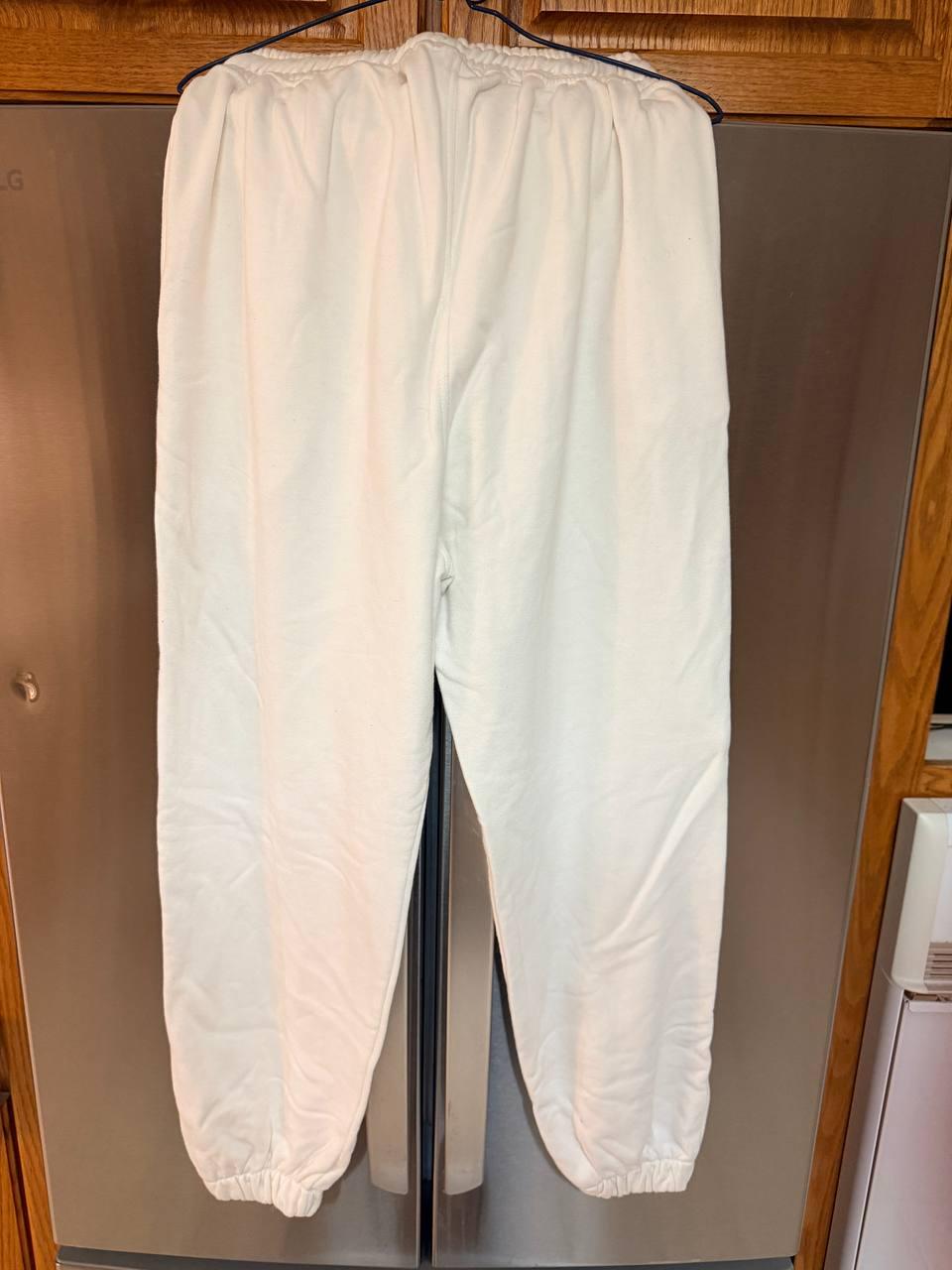 White Drawstring Joggers - photo 2