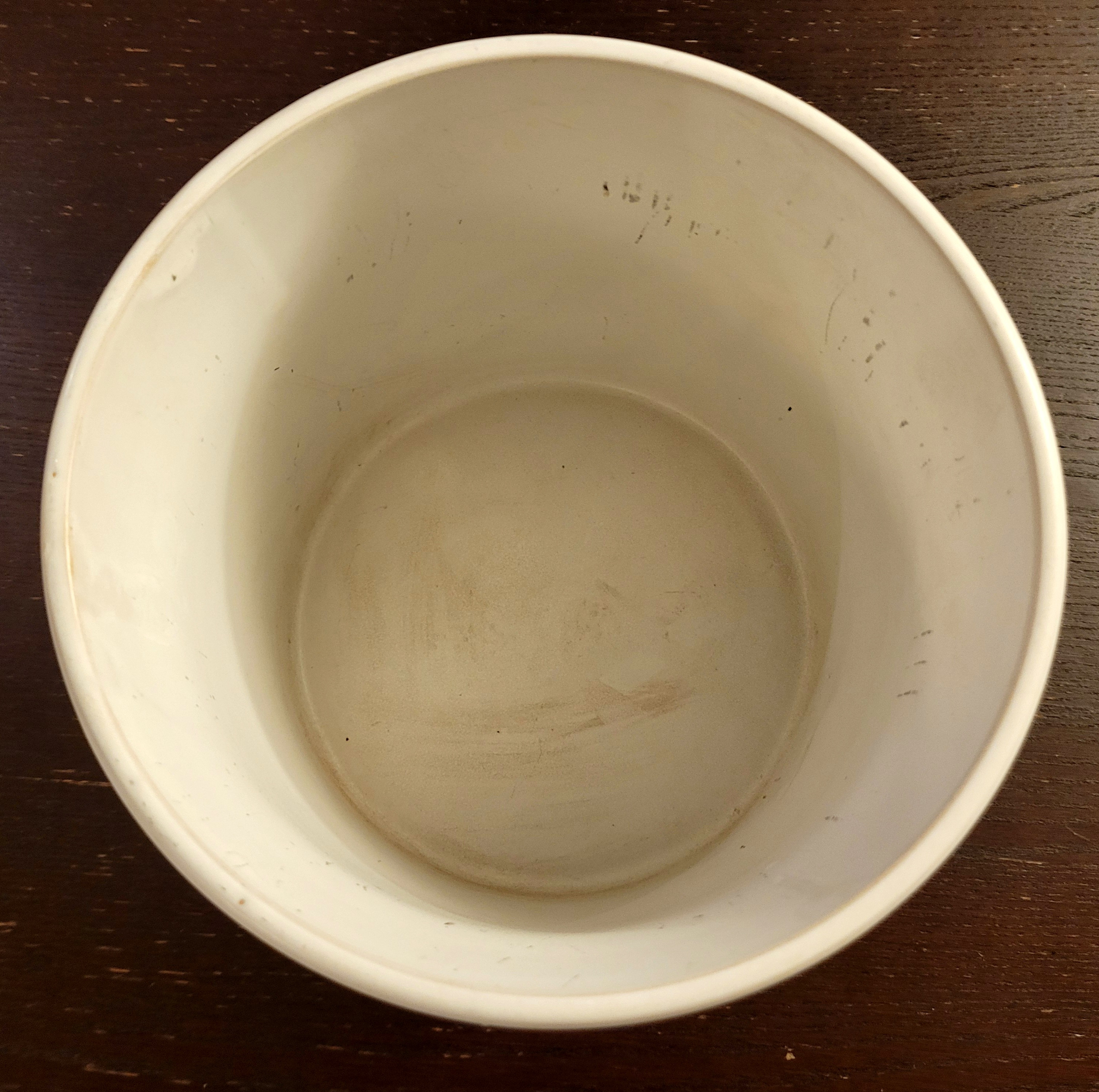 White Ceramic Footed Planter with Embossed Floral Pattern - photo 2