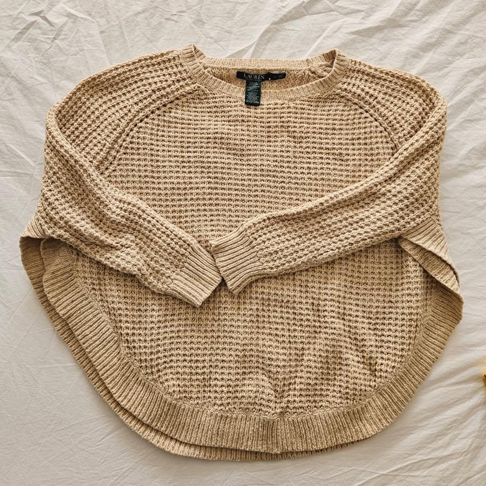 Lauren Ralph Lauren Waffle Knit Sweater - Women's L