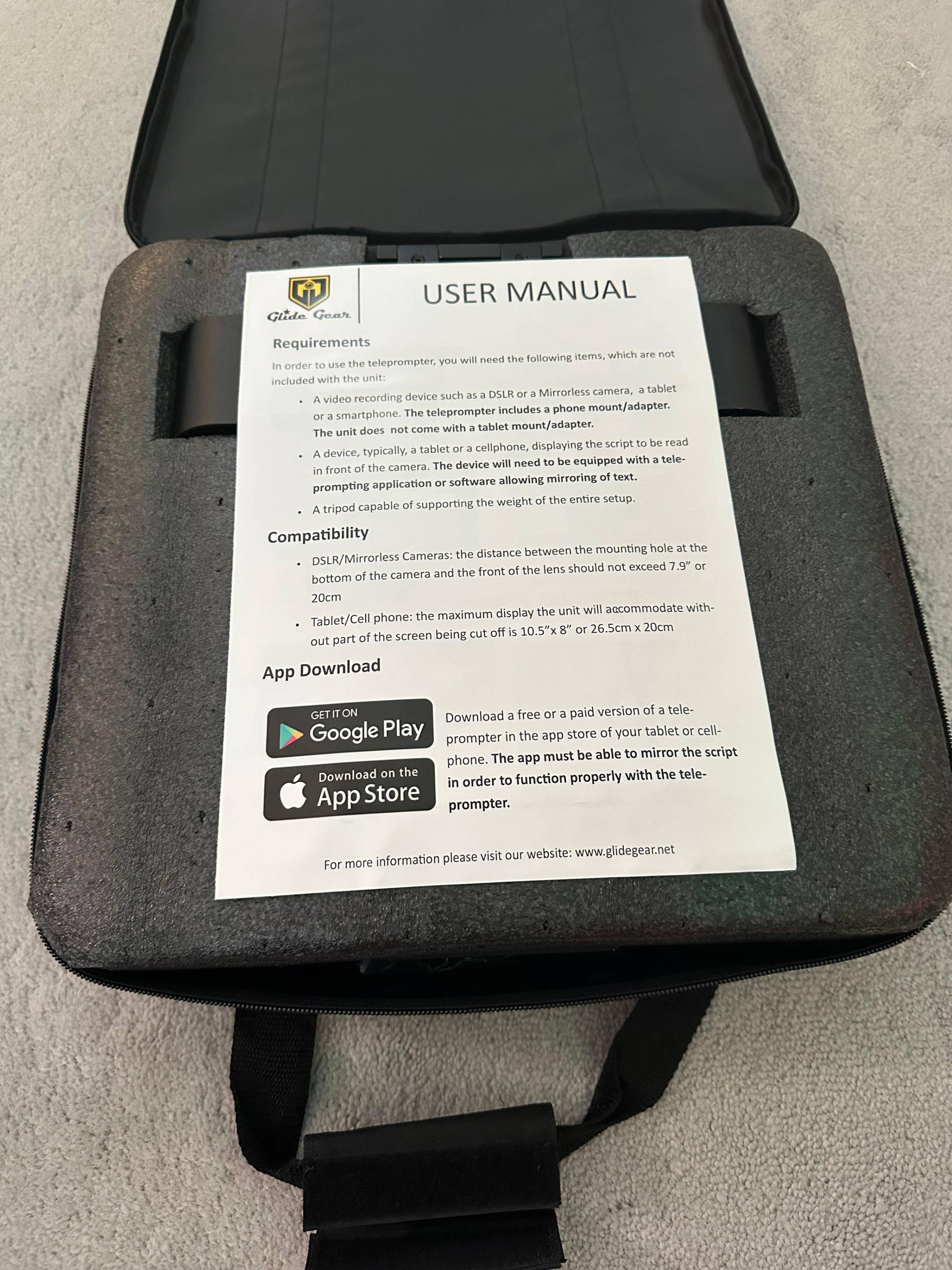 Glide Gear TMP100 Teleprompter - photo 2