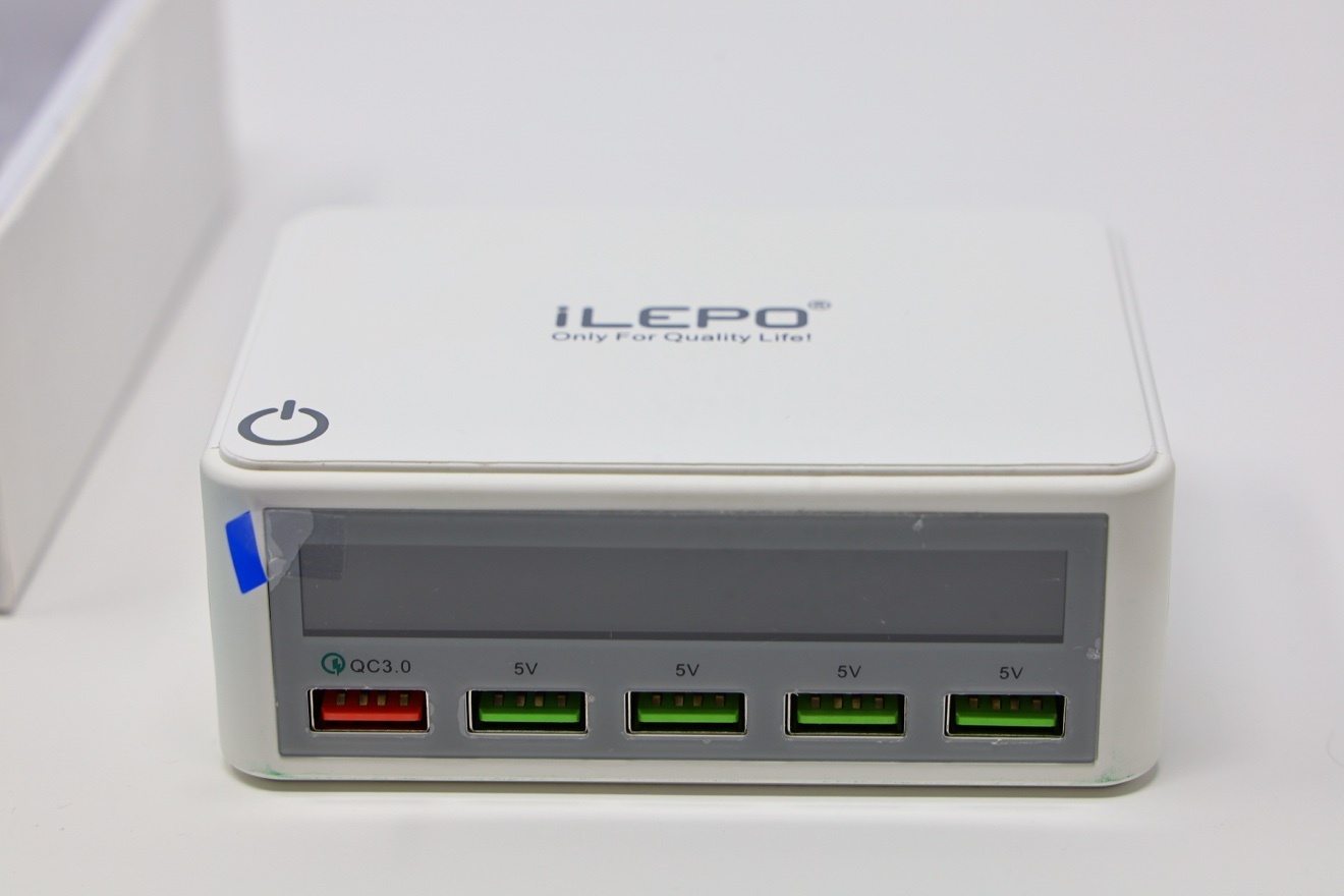 iLEPO 818 Smart USB Charger - 5-Port QC 3.0