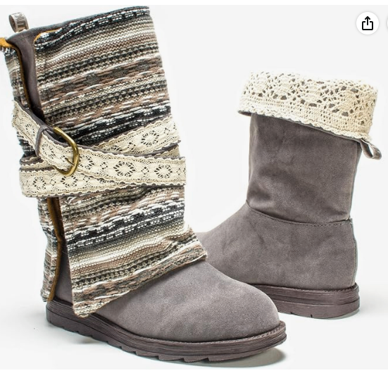 MUKLUKS Boho Slouch Boots / Bottes style bohème