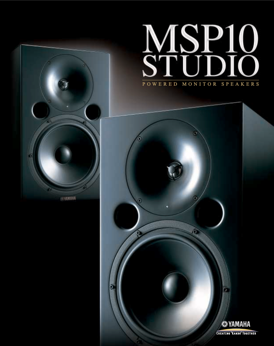 Professional Studio Monitors / Speakers (pair) Yamaha msp10