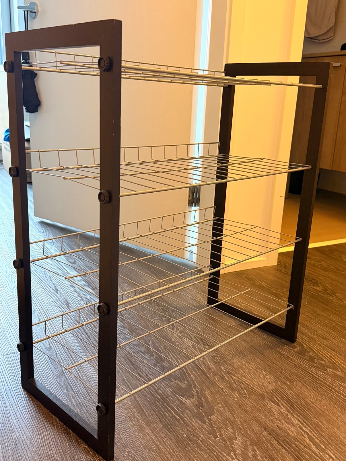 4-Tier Wire Shoe Rack – Shoe Organizer - photo 2