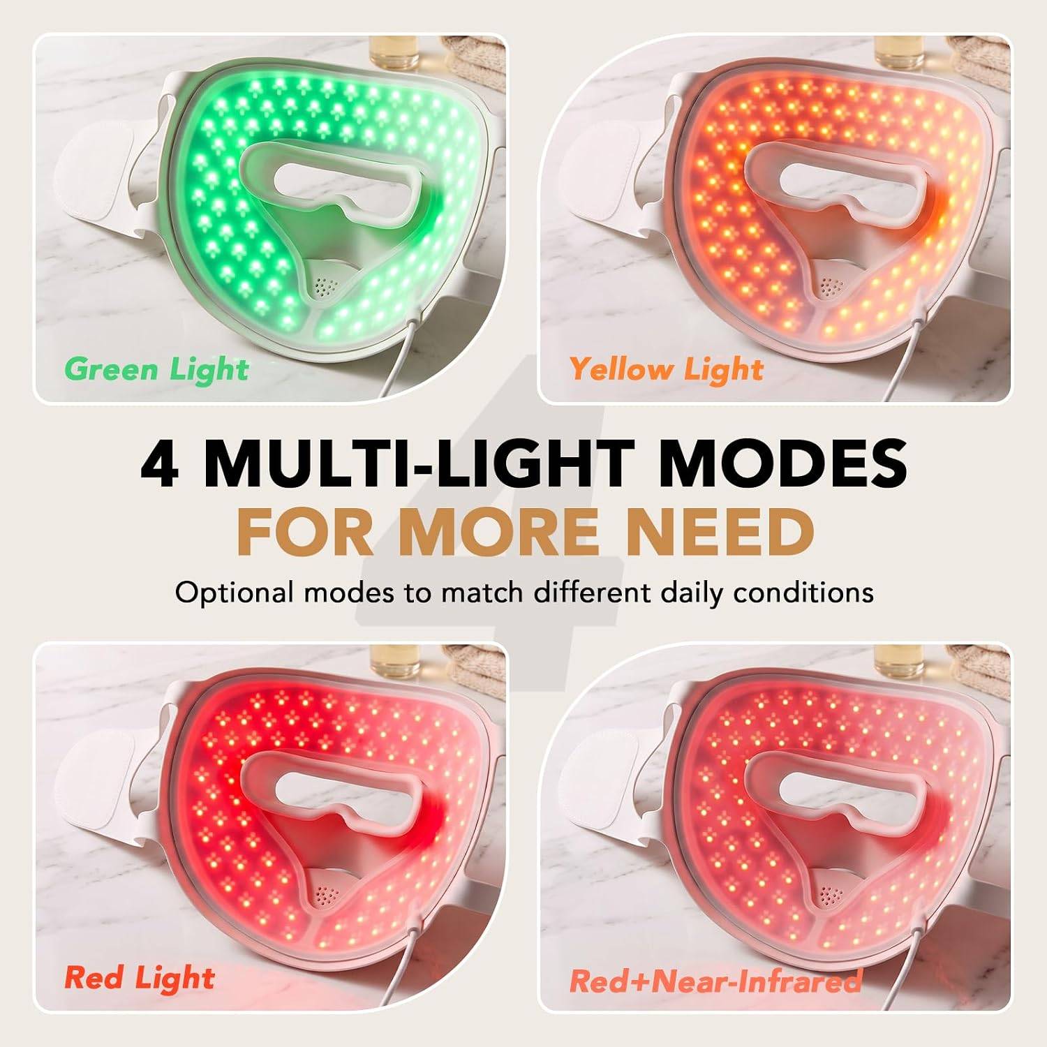 3D LED Light Mask with Breathing Nose Cutout - photo 4
