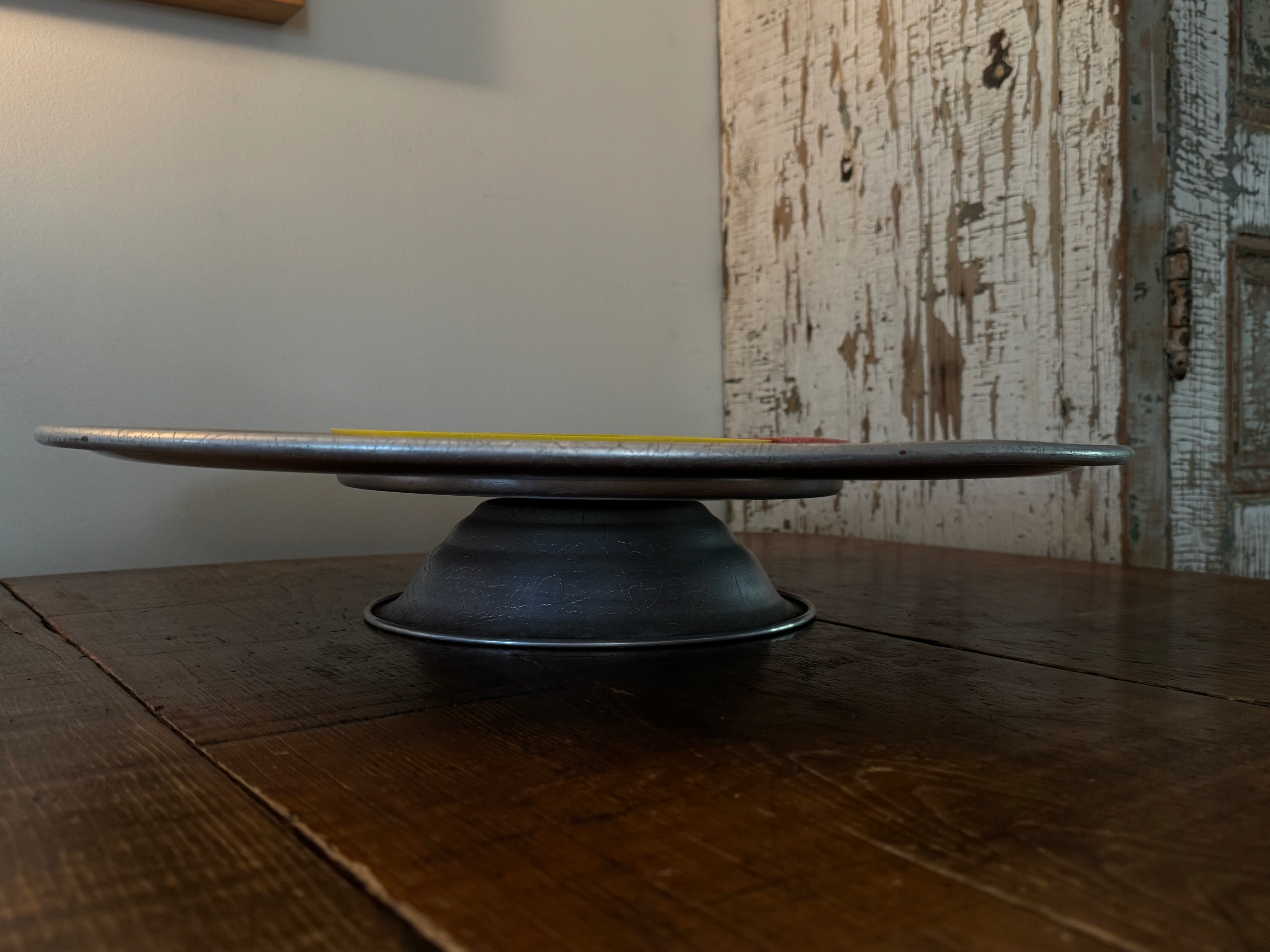 West Bend 1950s Spun Aluminum Lazy Susan - photo 2