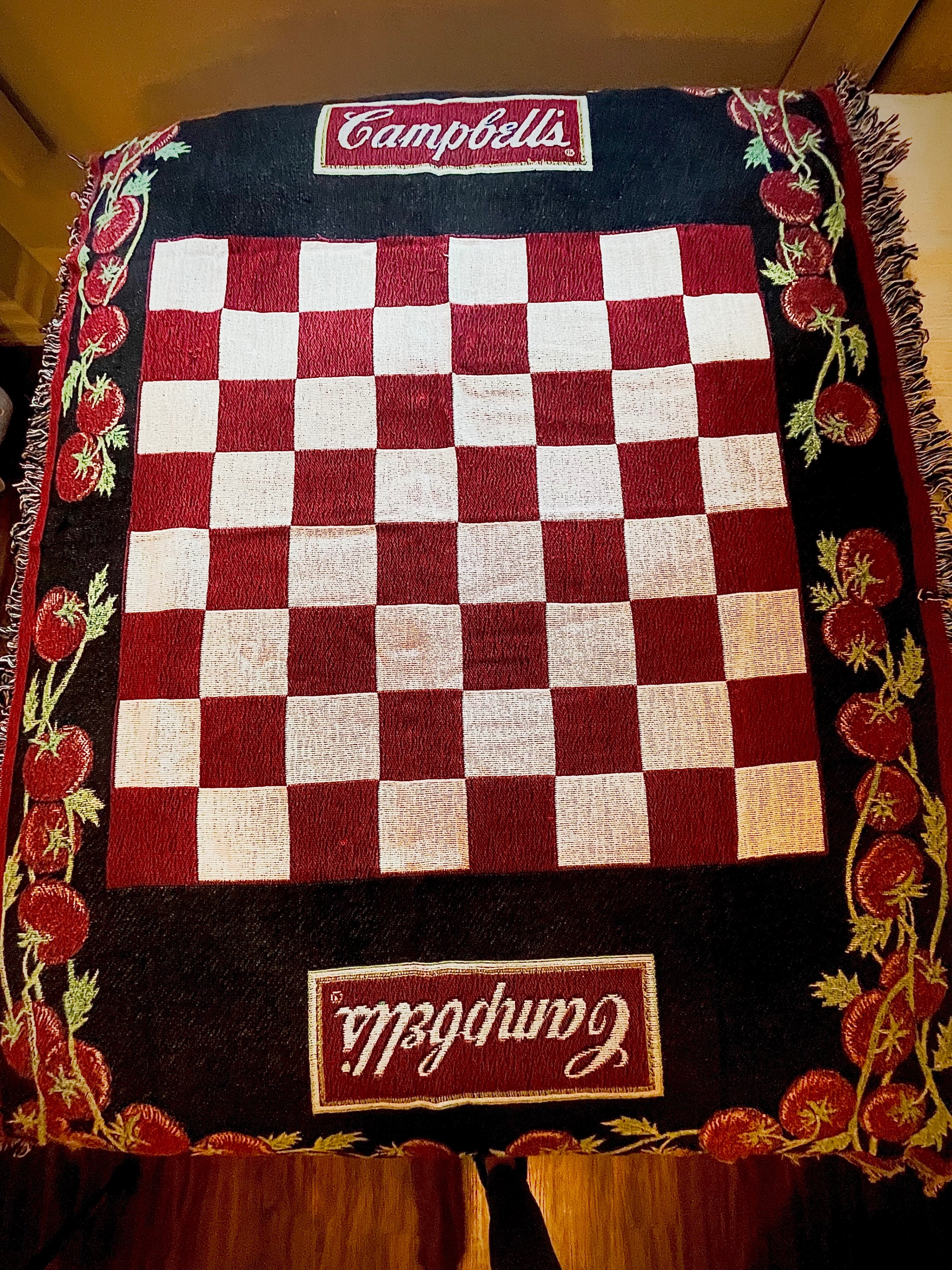 Campbell’s Tomato Soup woven tapestry throw blanket - USA 🇺🇸 - photo 2