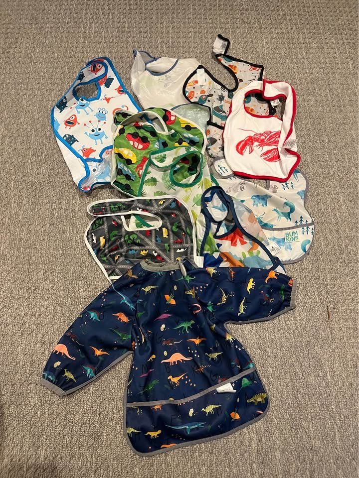 Baby Bib and Smock Bundle