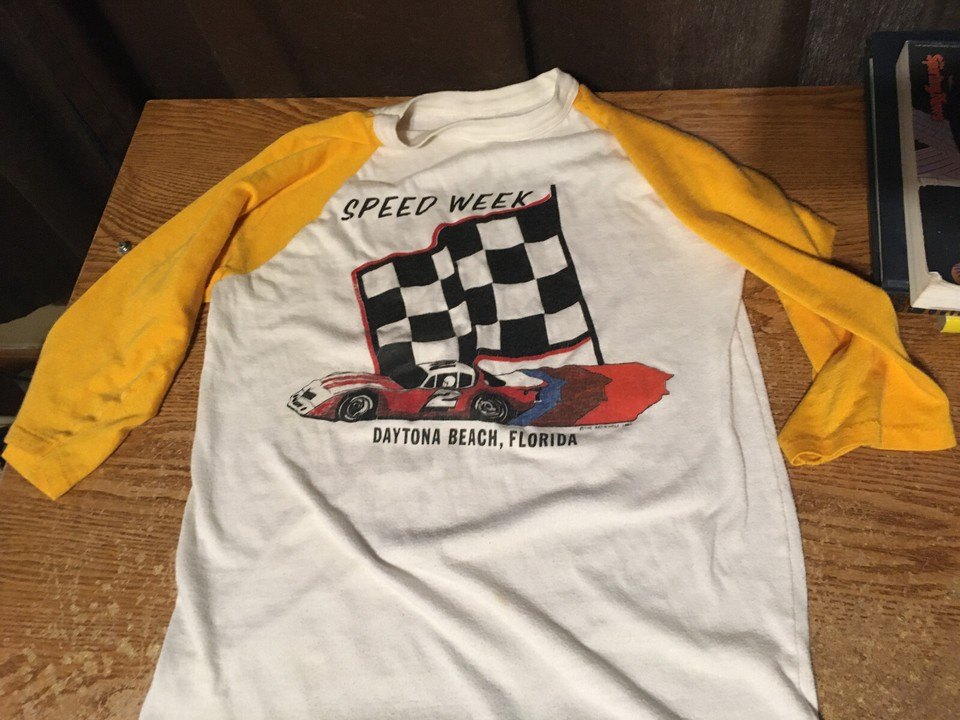 DAYTONA BEACH, FLORIDA THE RAT'S HOLE 1982 NASCAR SPEED SHIRT