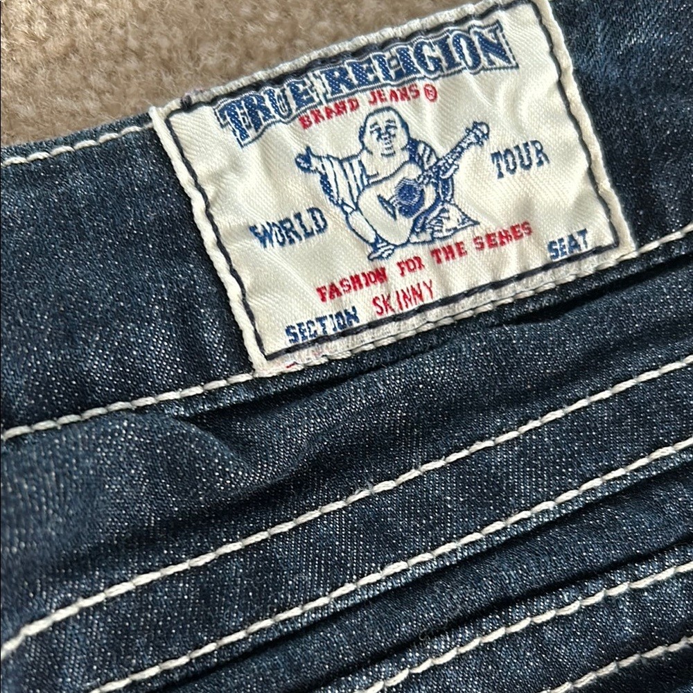 New True Religion Navy Skinny Jeans - photo 4
