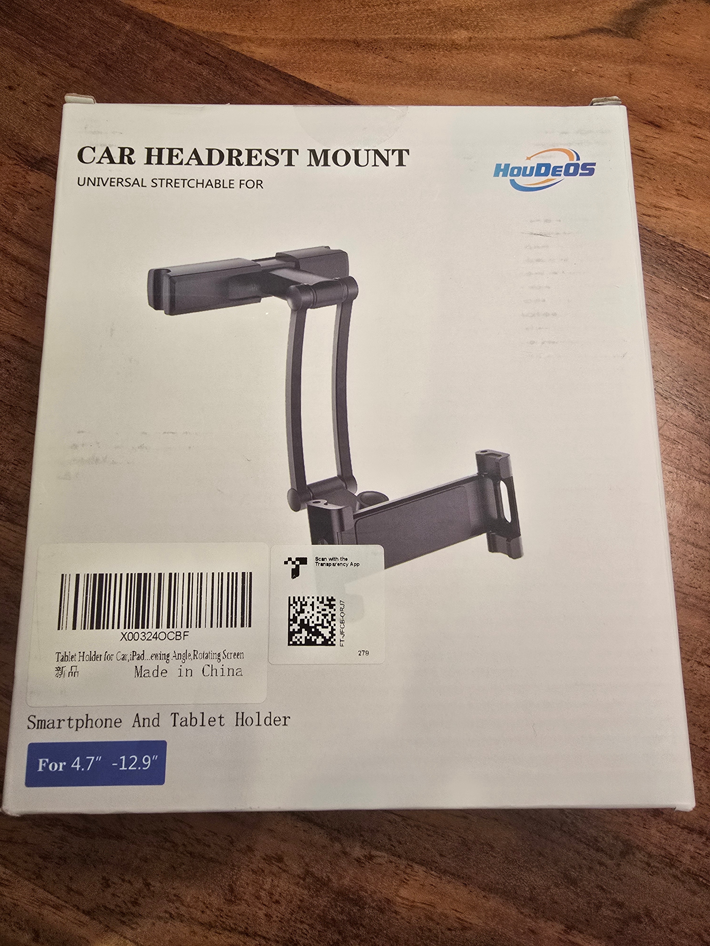Car Headrest iPad / Tablet Holder – 360° Adjustable - photo 3