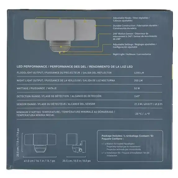 KODA Motion Activated 4200 Lumen LED Floodlight - photo 5