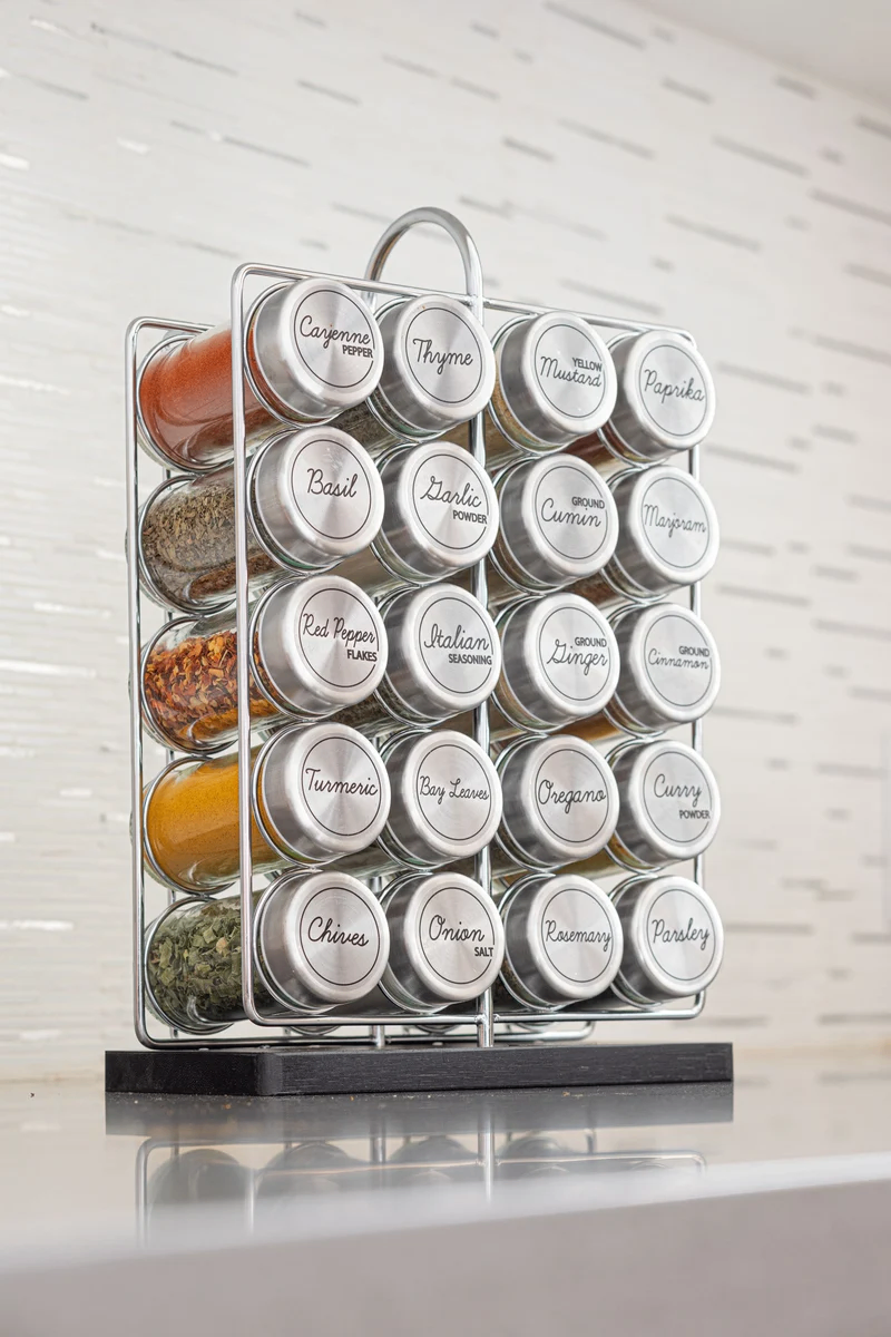 Orii 20-Jar Stainless Steel Wire Spice Rack - photo 3