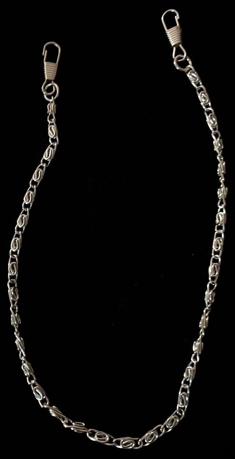 Pocket Watch Chain Silver Tone