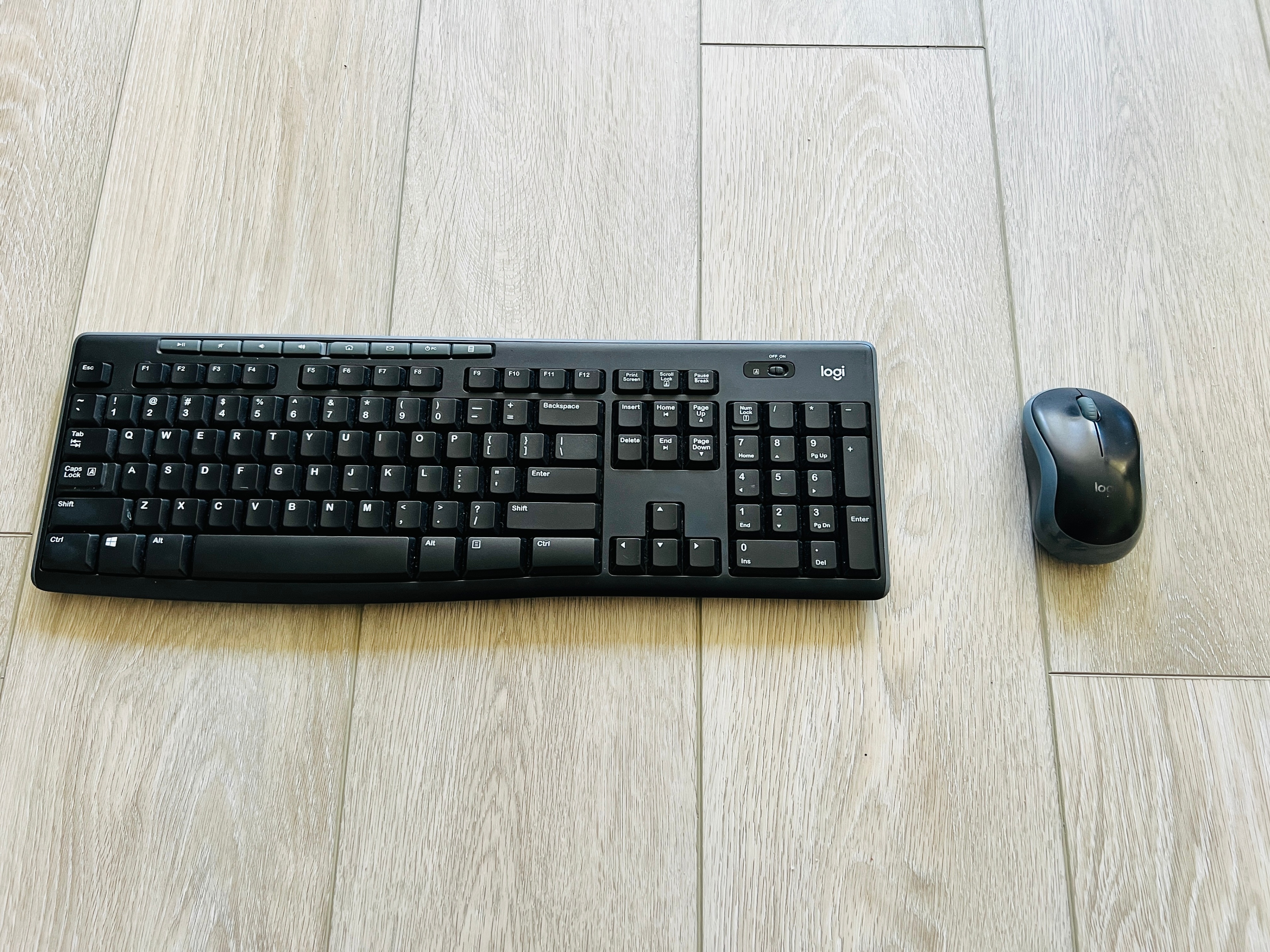 Wireless keyboard mouse combo set
