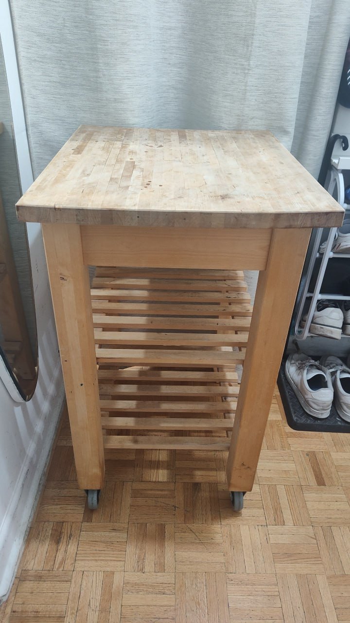 Rolling Kitchen Cart (kitchen island-table) - photo 3