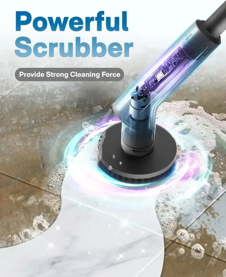 Electric Spin Scrubber, Rechargeable Shower Scrubber - photo 5