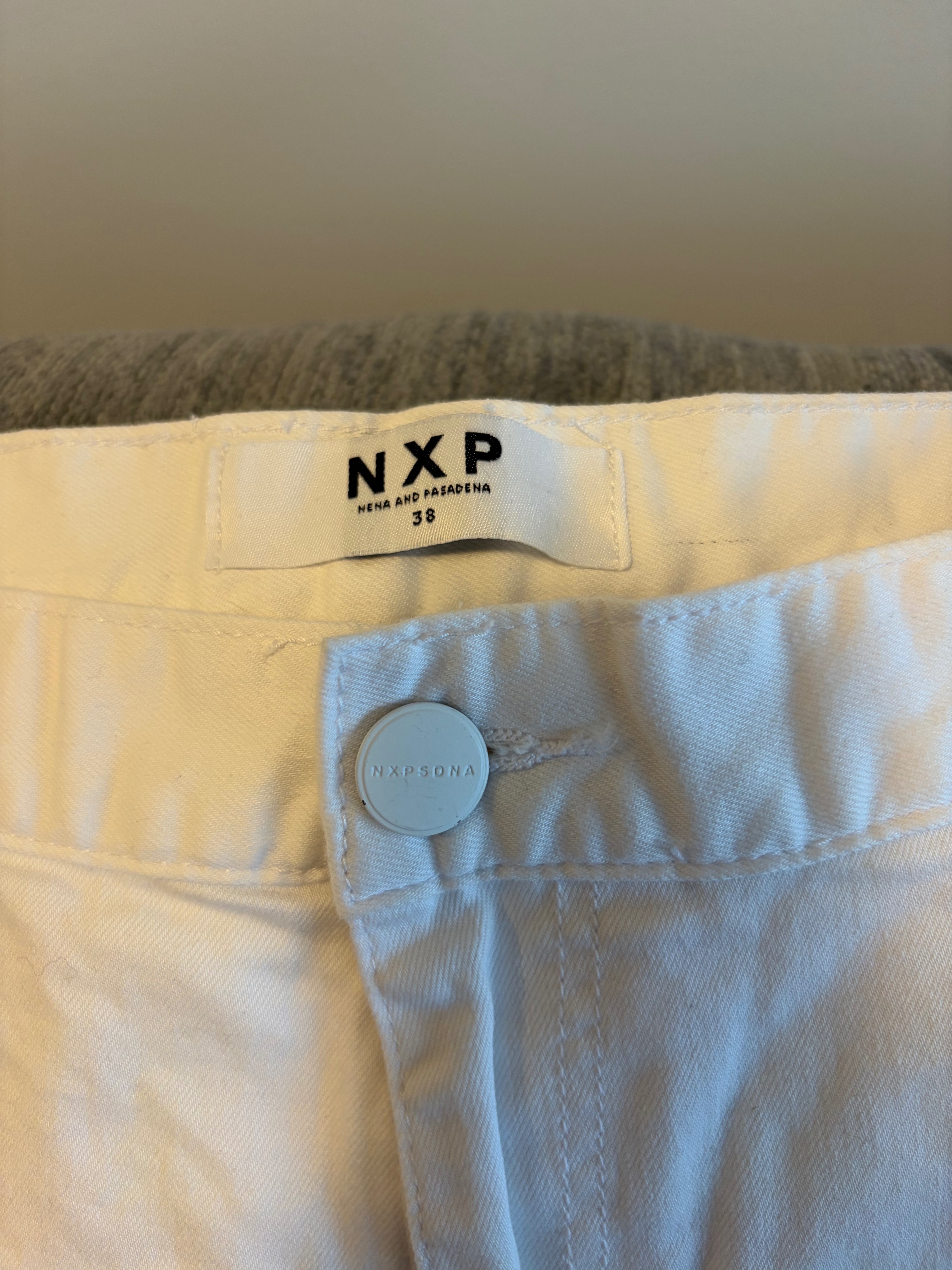 NXP Nena and Pasadena Moto Jogger Pants Size 38 White NWT - photo 3