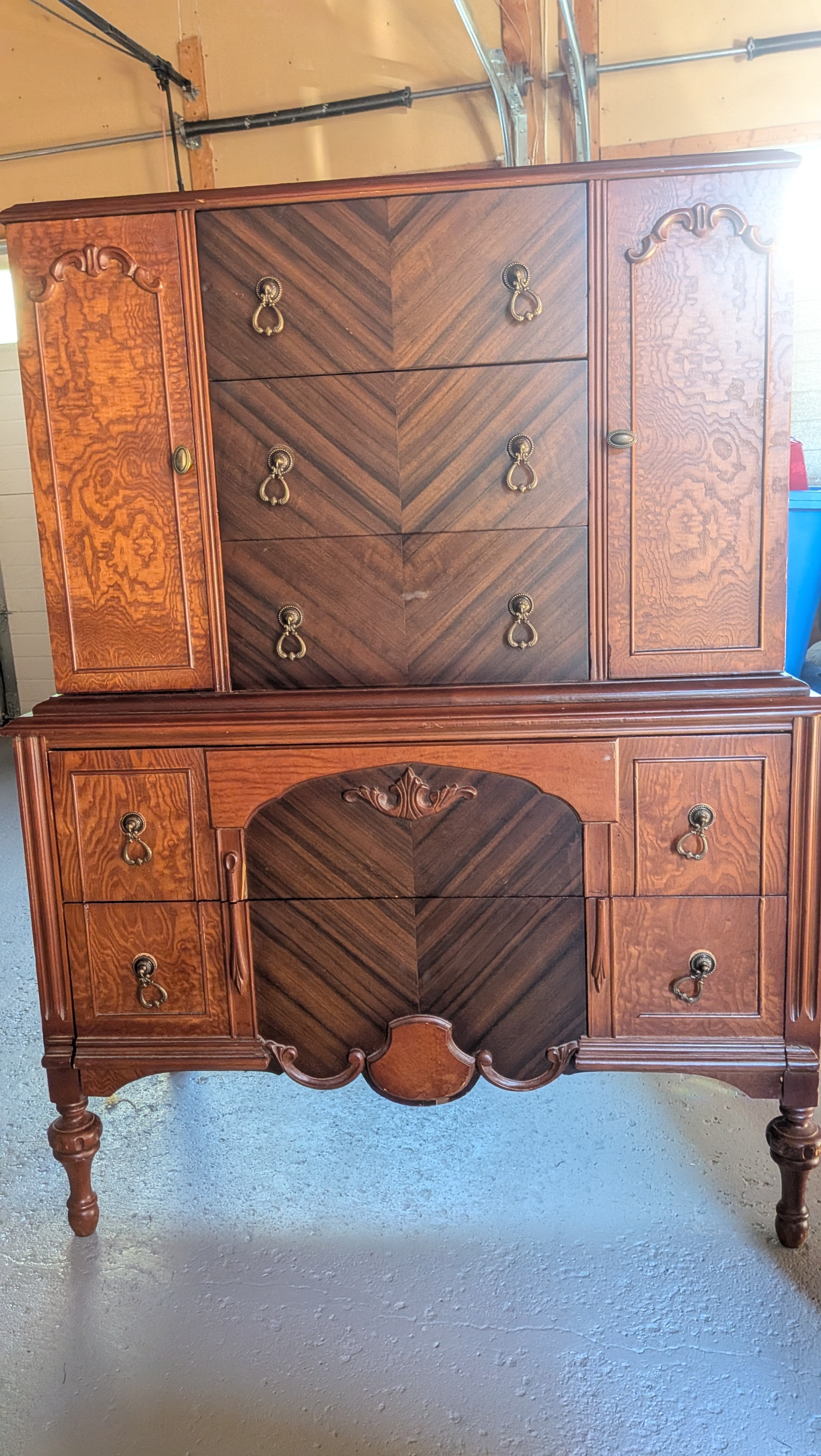 Vintage Wood Highboy Dresser / Gentleman's Chest – $275 OBO $275