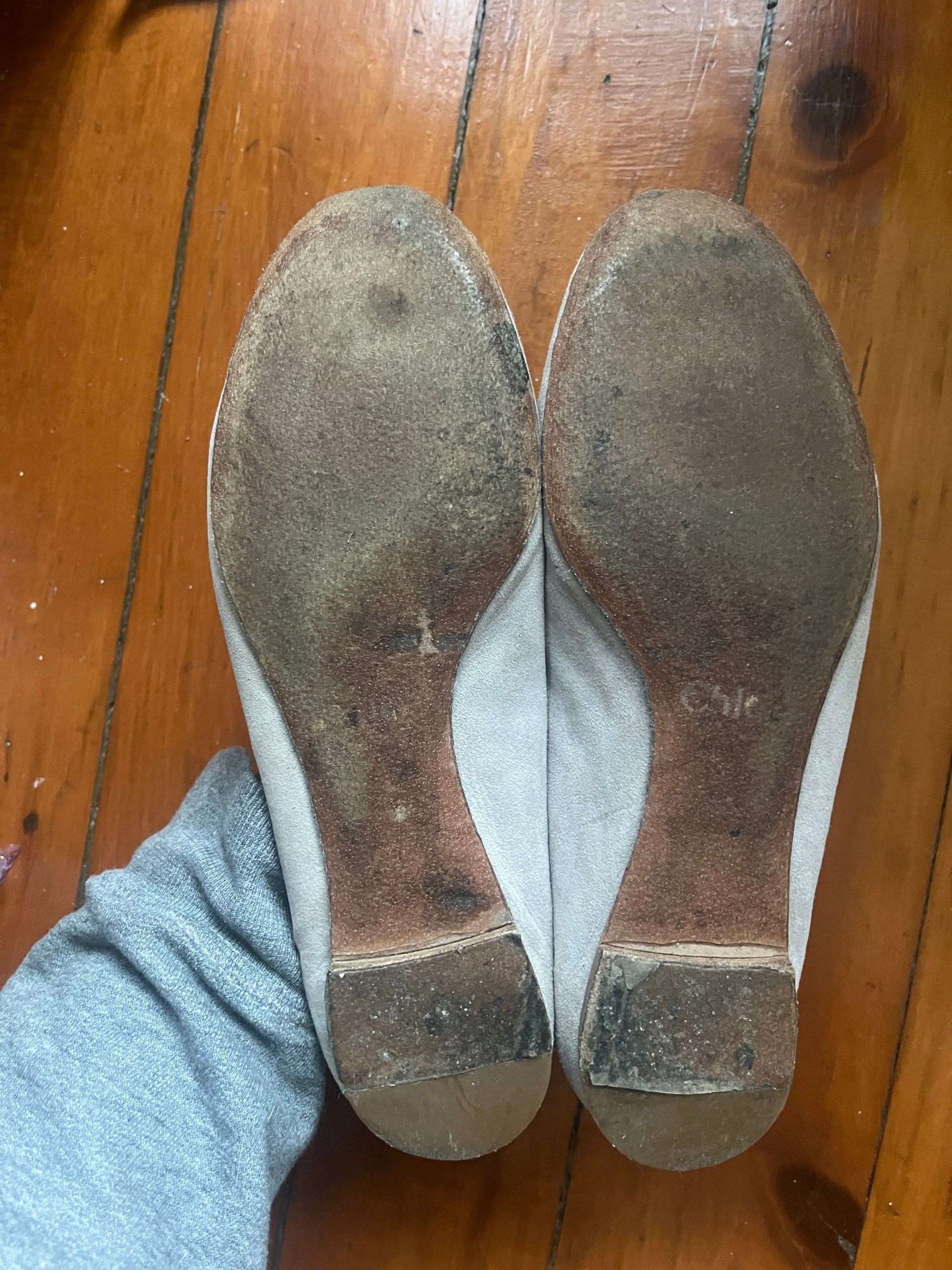 Chloé scalloped suede ballet flats - photo 3