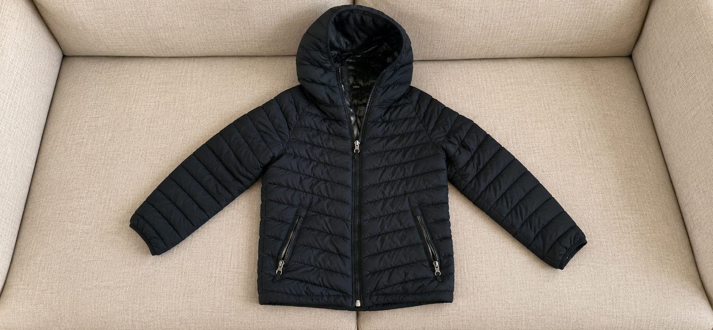 Columbia Black Hooded Puffer Jacket - Omni-Heat