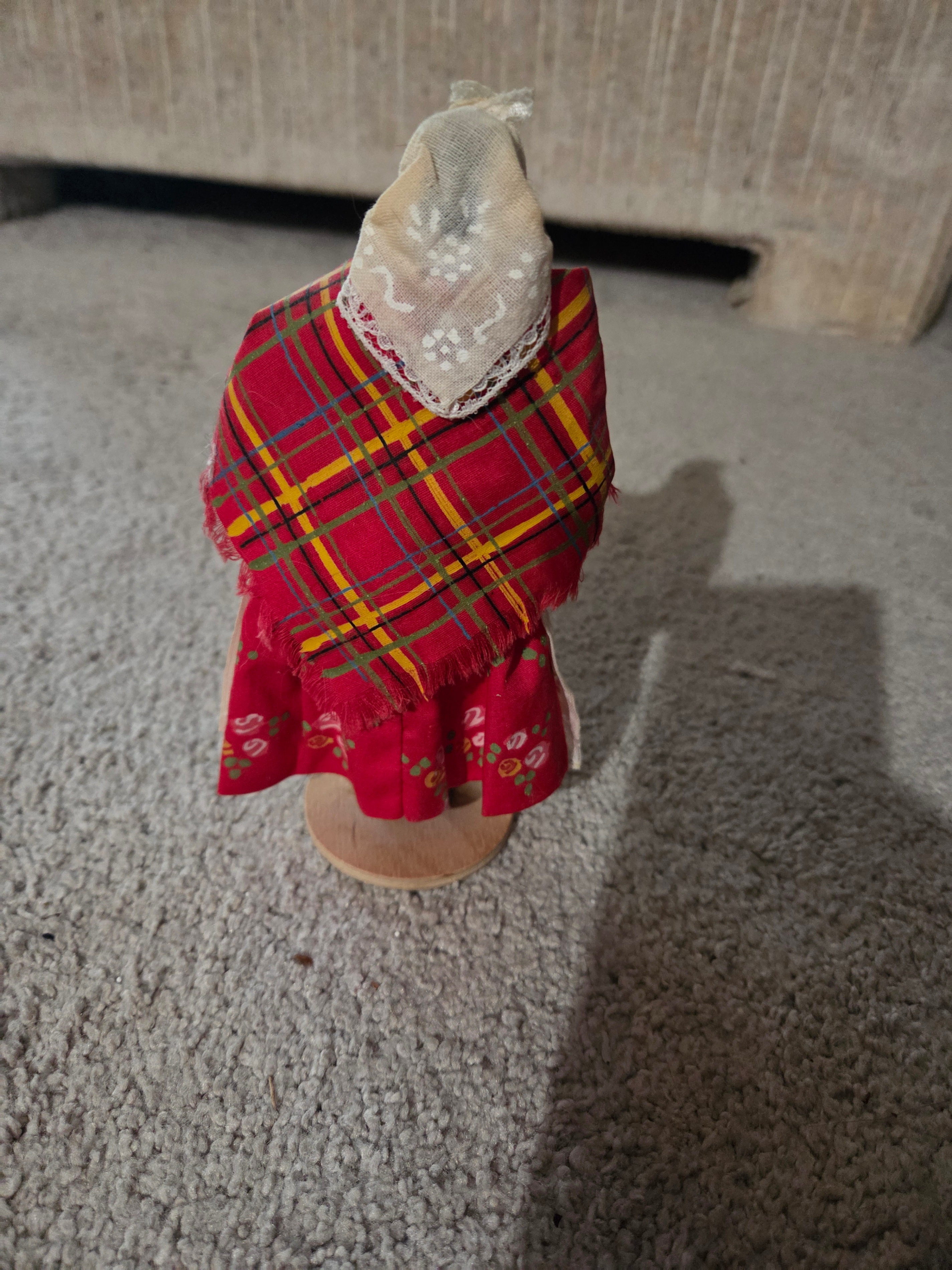 Vintage Cepelia Kraków Traditional Handmade Folk Doll, 7" H - photo 2