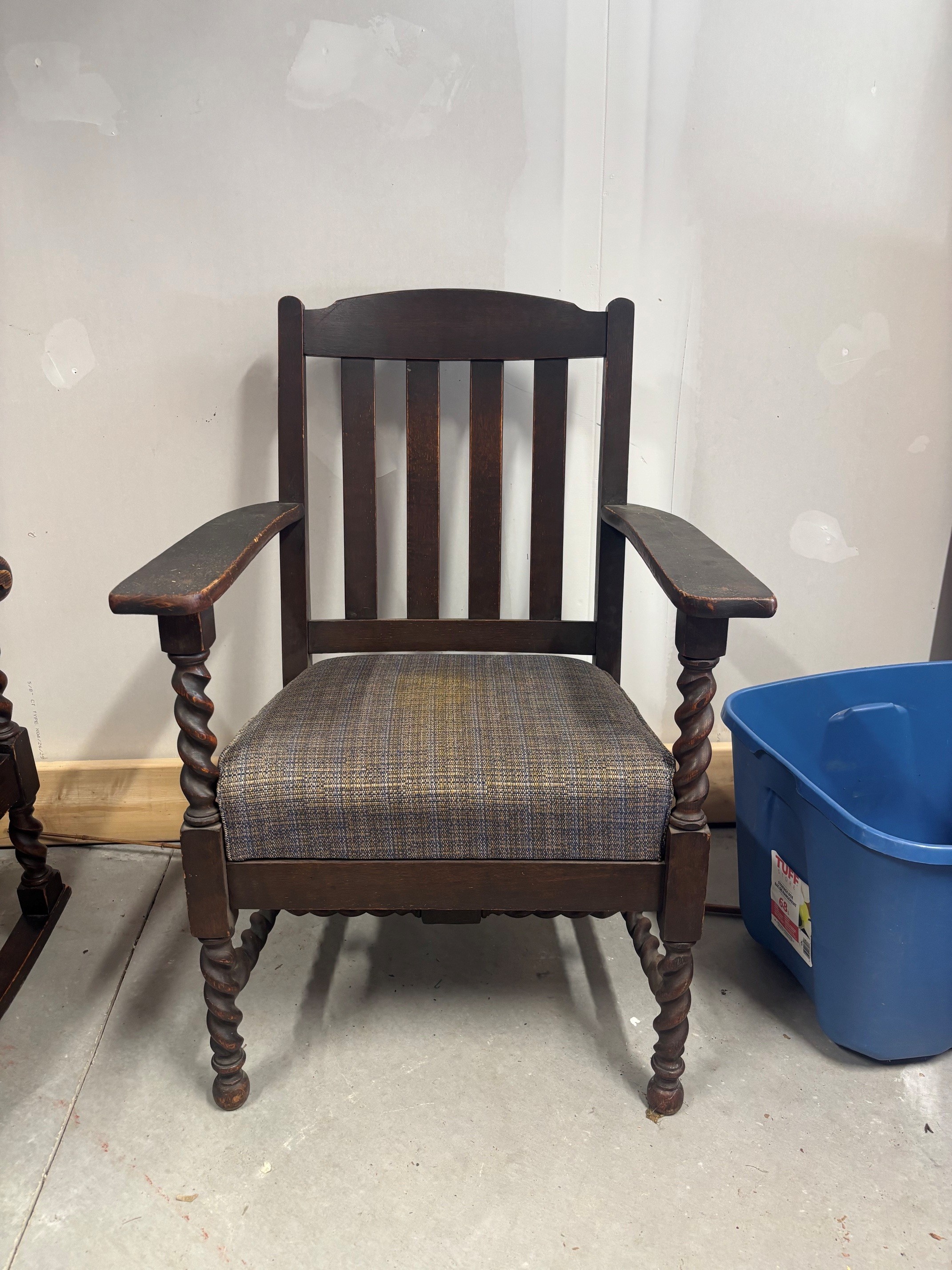 Vintage Barley Twist Armchair