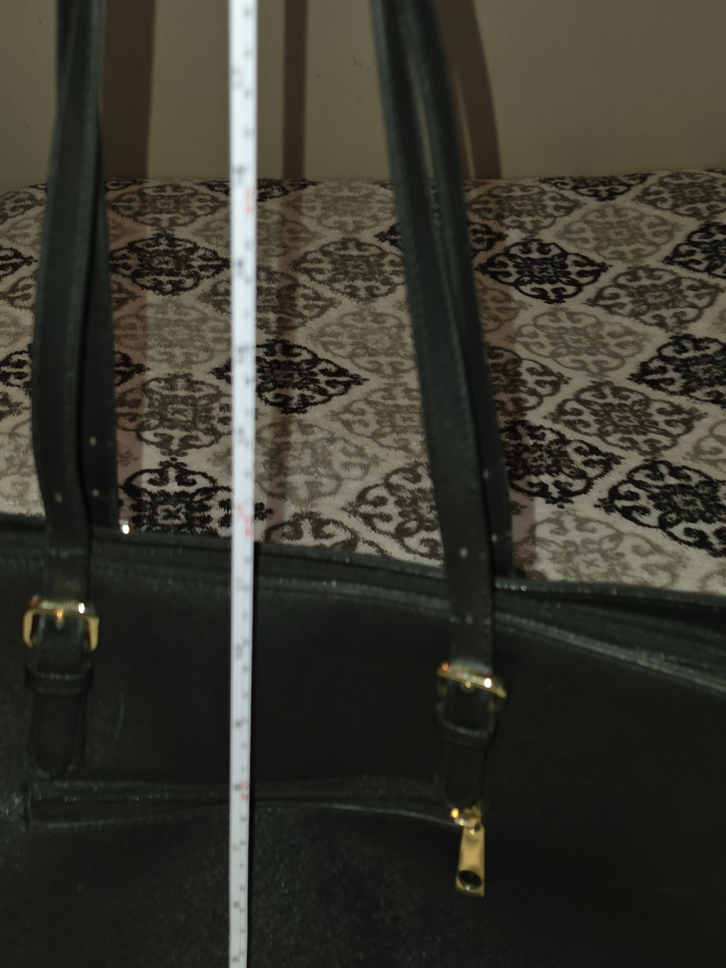 Black Faux Leather Tote Bag - photo 4