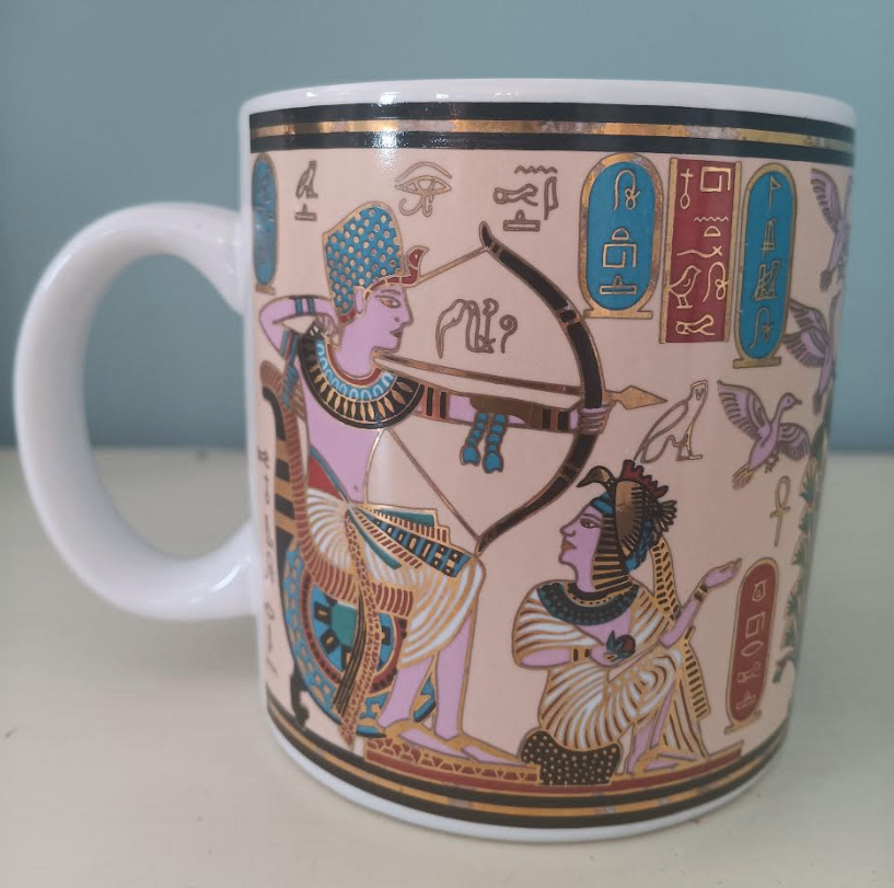 Vintage Luxor Hotel Las Vegas mug - gold accents Egyptian theme - photo 3