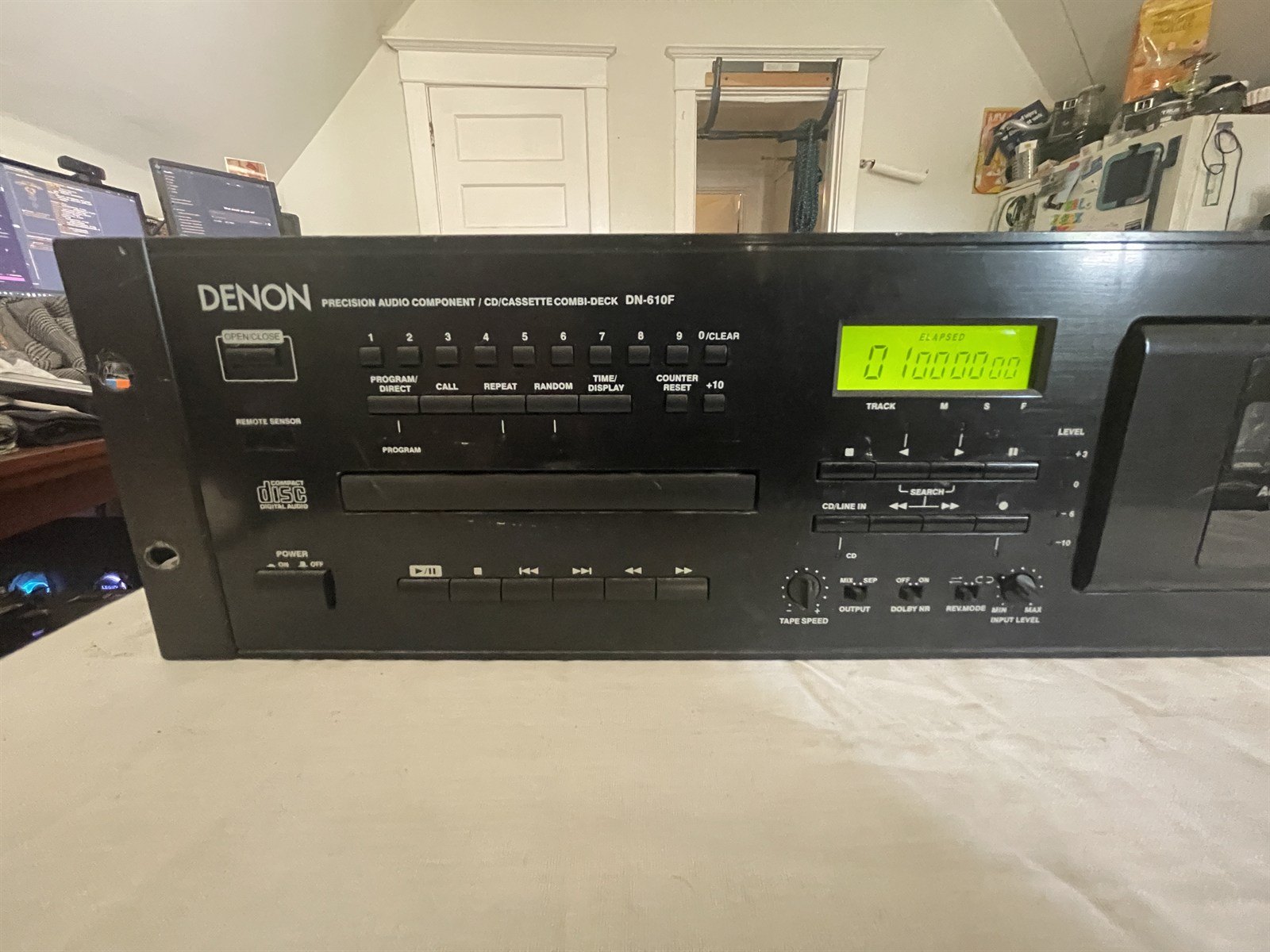 Denon DN-610F CD/Cassette Combo Deck - Tested