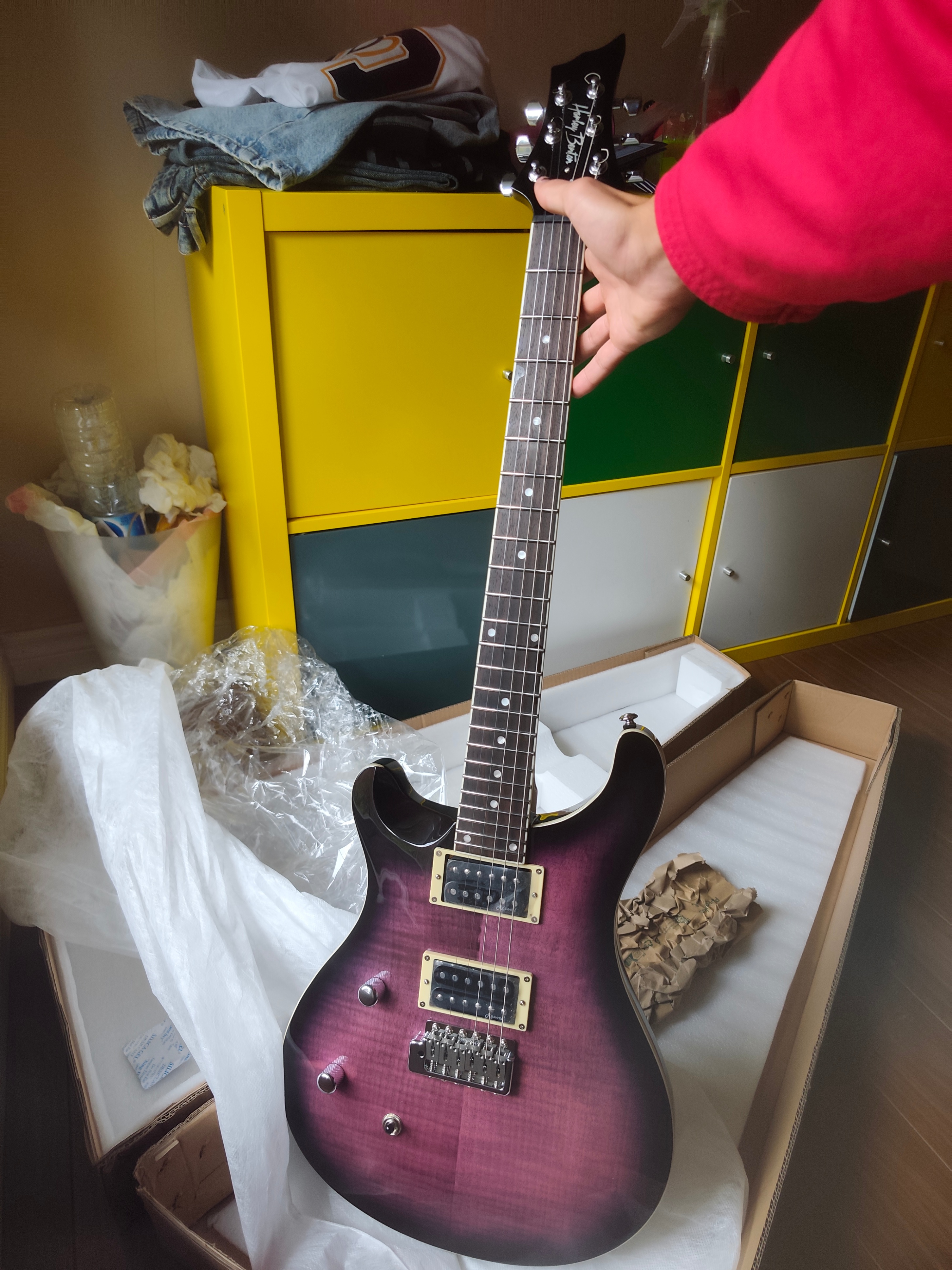 Harley Benton CST-24T LH Purple Burst - Brand New Full Kit + amp - photo 3