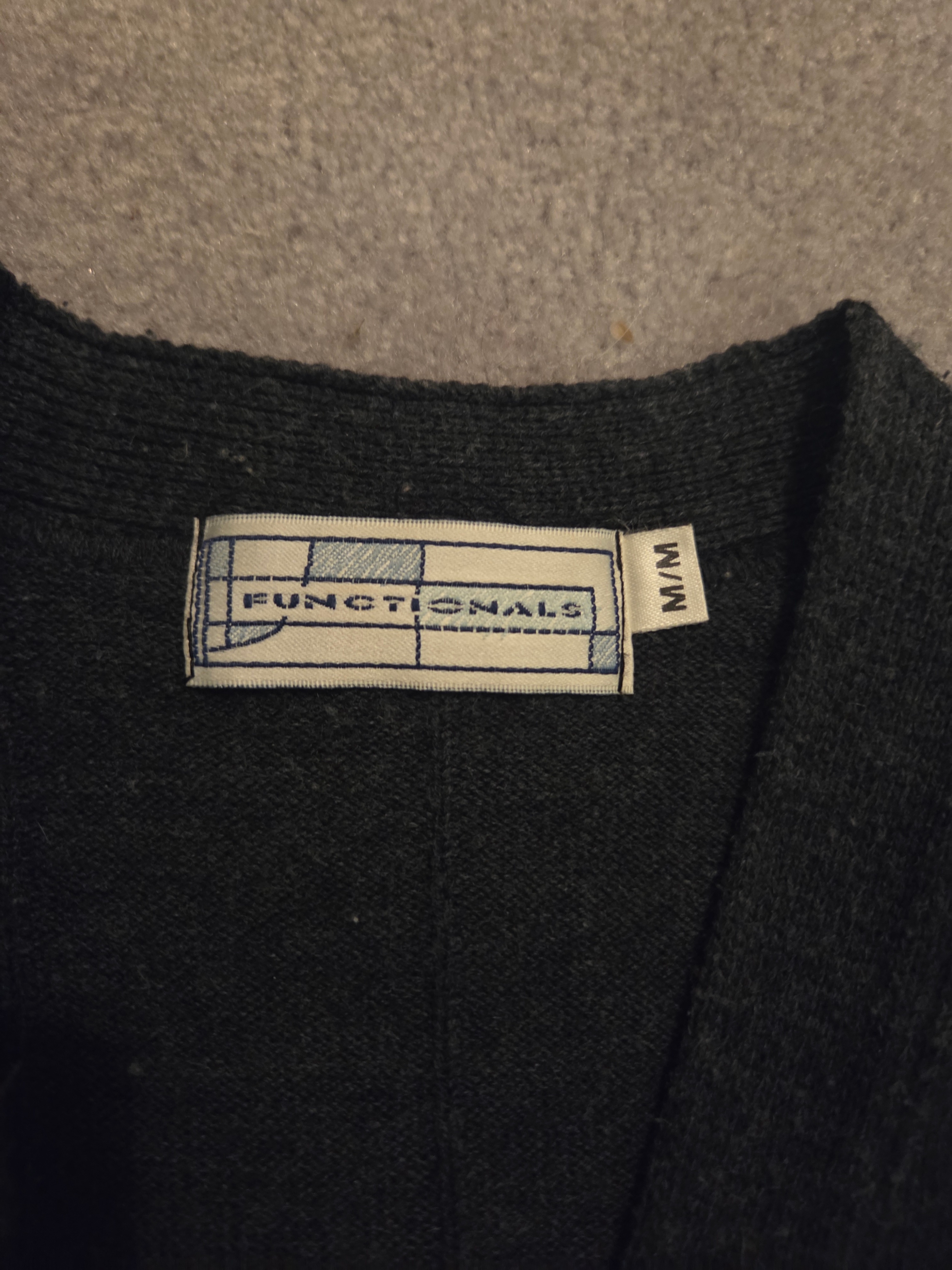 Functionals Men's Button-Front Knit Cardigan Vest, Gray (Medium) - photo 2
