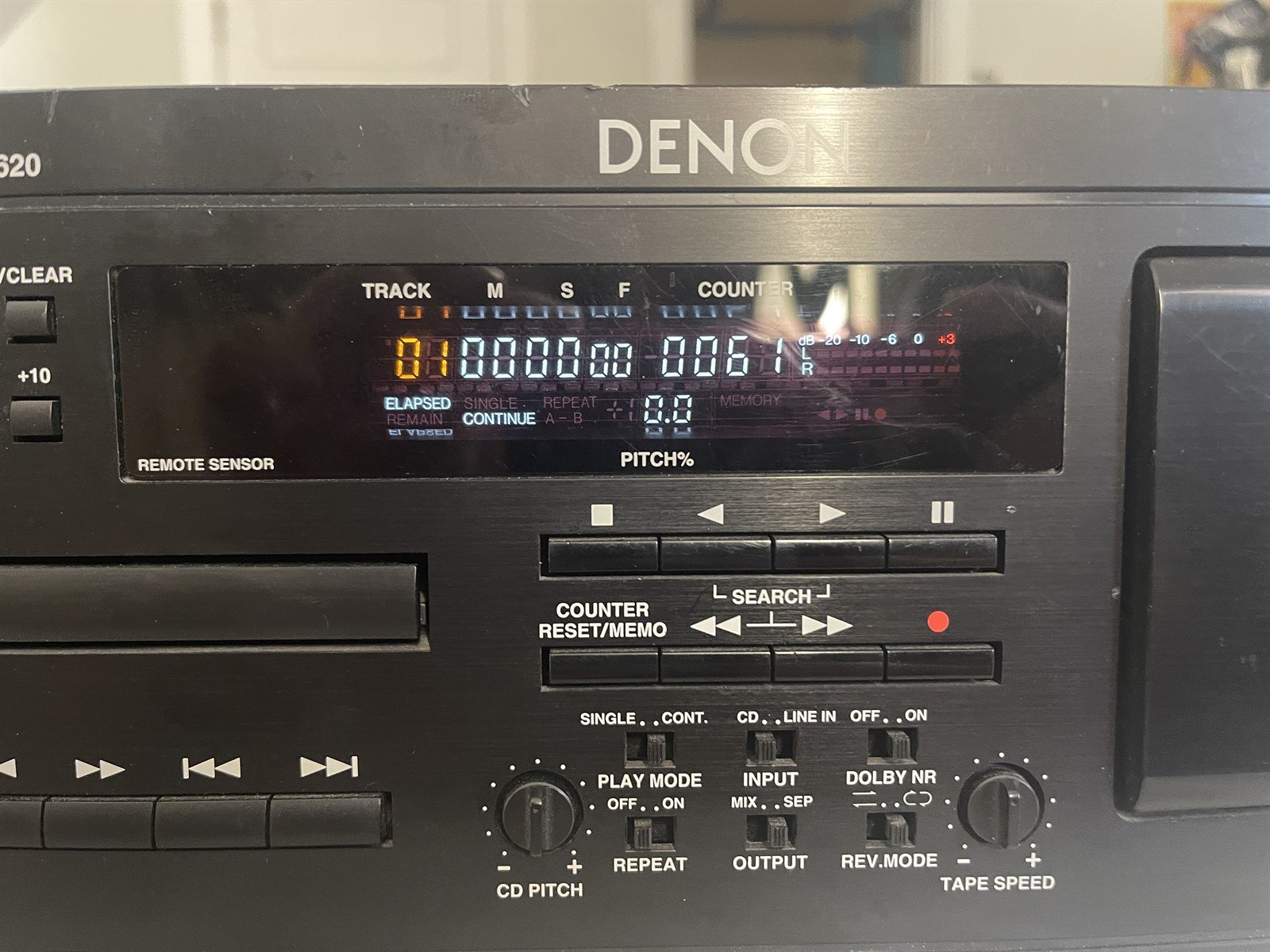 Denon DN-T620 CD/Cassette Combo Deck - Tested - photo 2