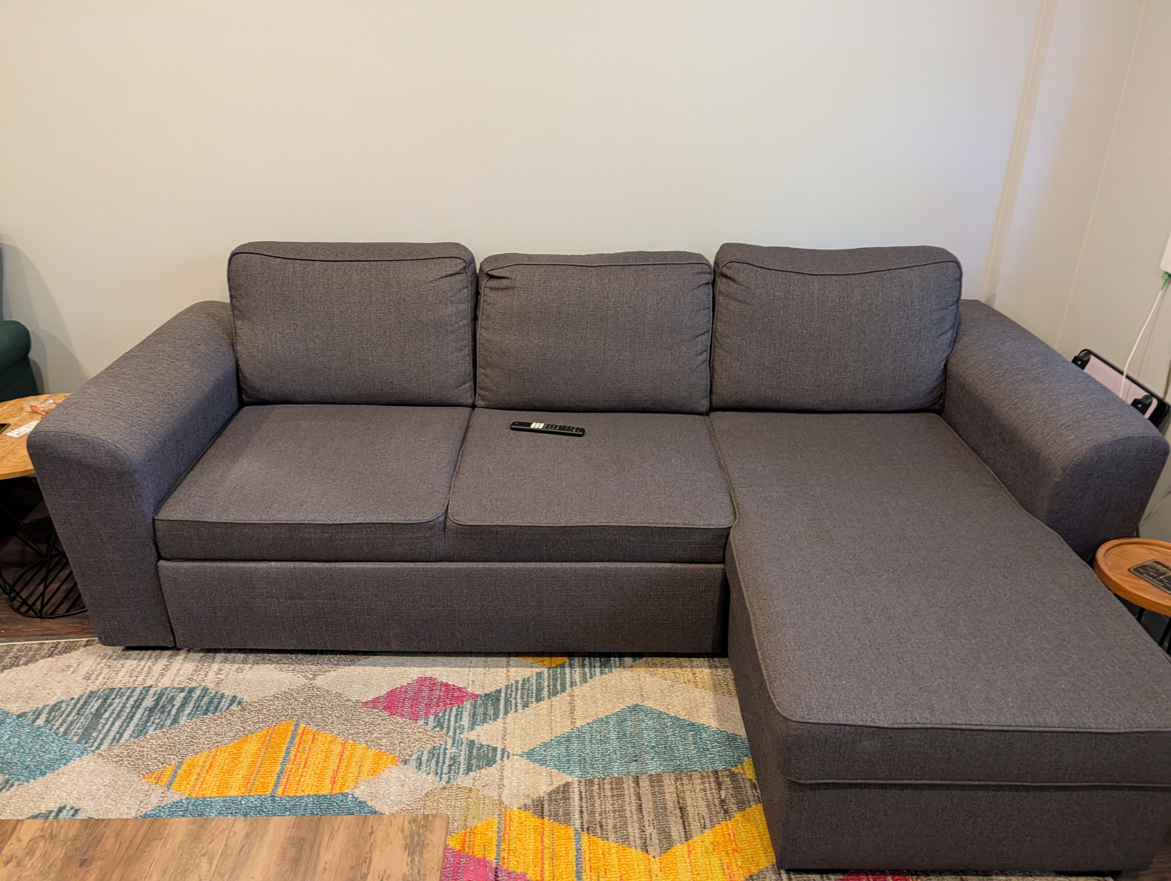 Dark Grey Sectional Sofa - photo 2