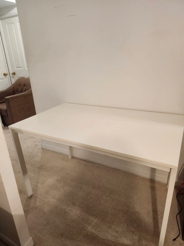 Ikea White Table - photo 4