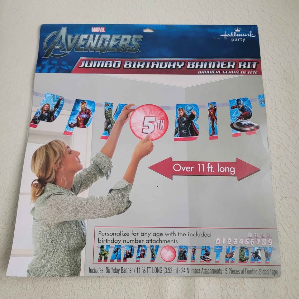 Marvel Avengers Jumbo Birthday Banner Kit – Hallmark Party –