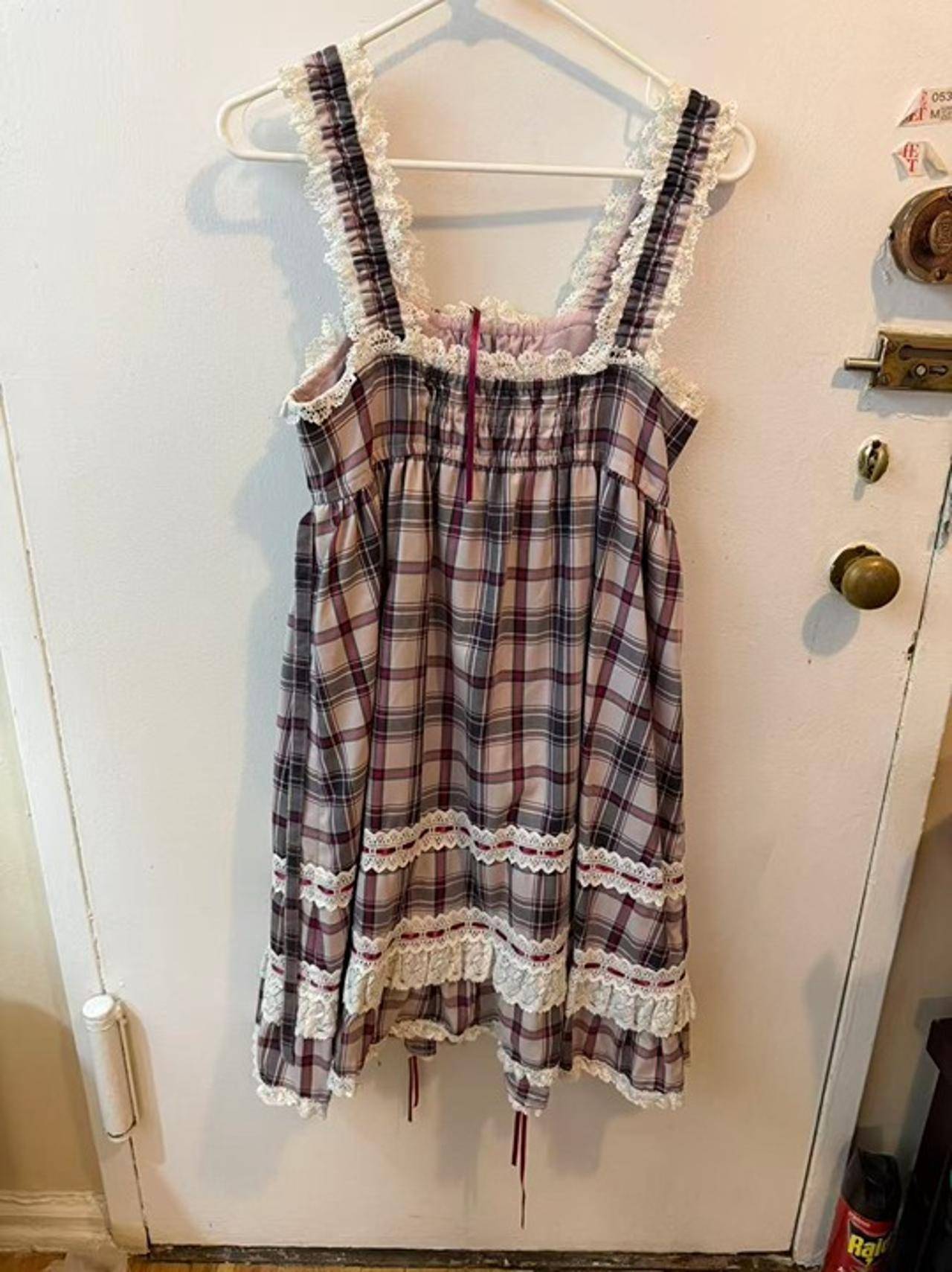 BABY Grey Tartan Babydoll JSK - Size S - photo 3