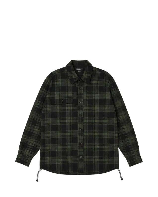 Hudson Los Angeles Flannel Shirt - Green/Black